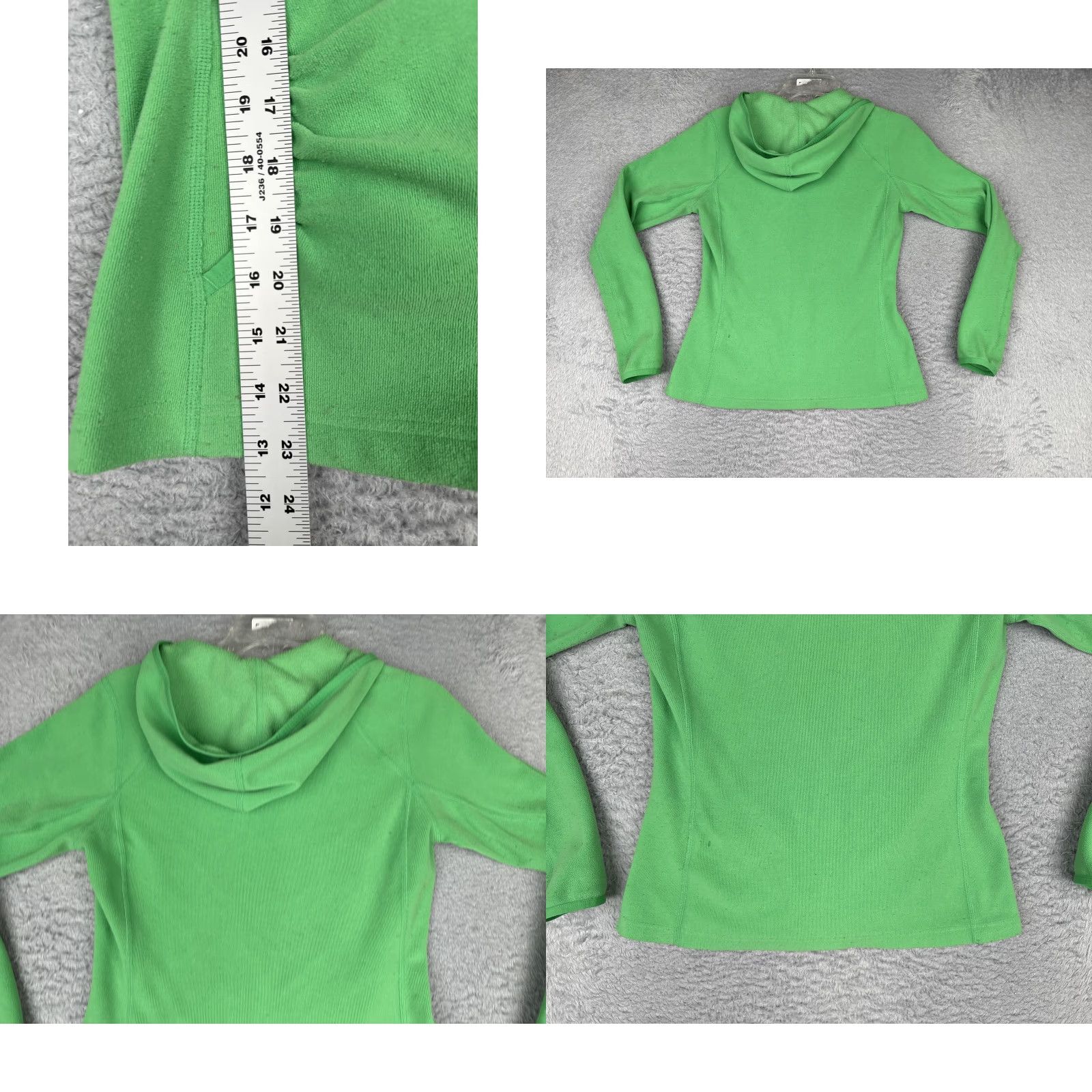 The North Face The North Face Hoodie Womens S Green Full Zip Slim Fit Pockets Jersey Jacket Size S / US 4 / IT 40 - 9 Thumbnail
