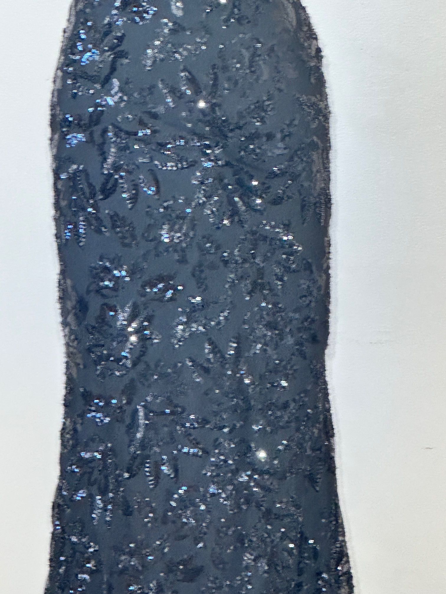 Vintage Windsor Black Sequin One Shoulder Fit and Flare Gown Size M / US 6-8 / IT 42-44 - 5 Thumbnail