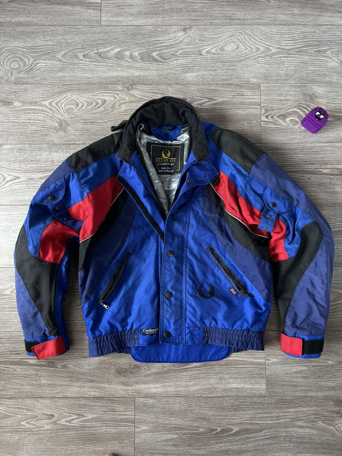 Belstaff Vintage Racing Belstaff 90s 2 in 1 Cordura Big Logo Jacket Size US L / EU 52-54 / 3 - 1 Thumbnail