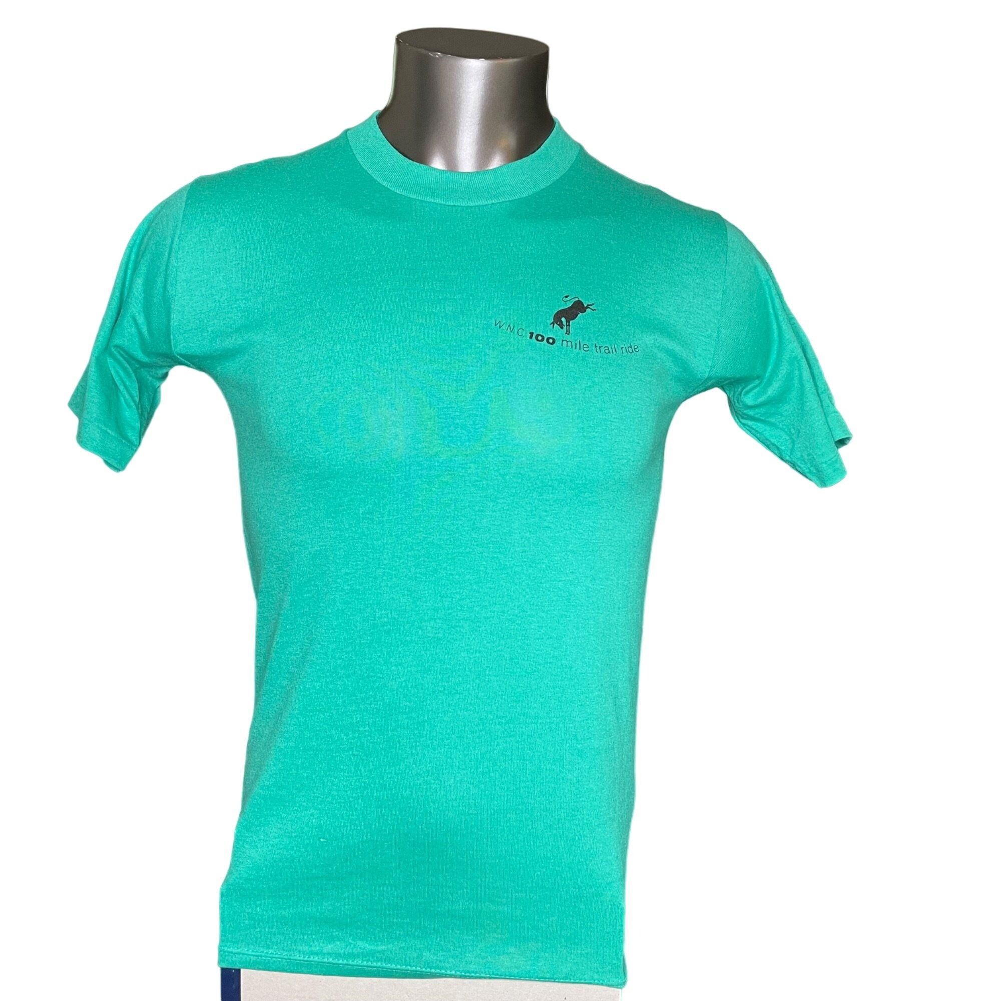 Other Mens T Shirt WNC 100 Mile Trail Ride Hoofprints Event Green Size US M / EU 48-50 / 2 - 1 Thumbnail