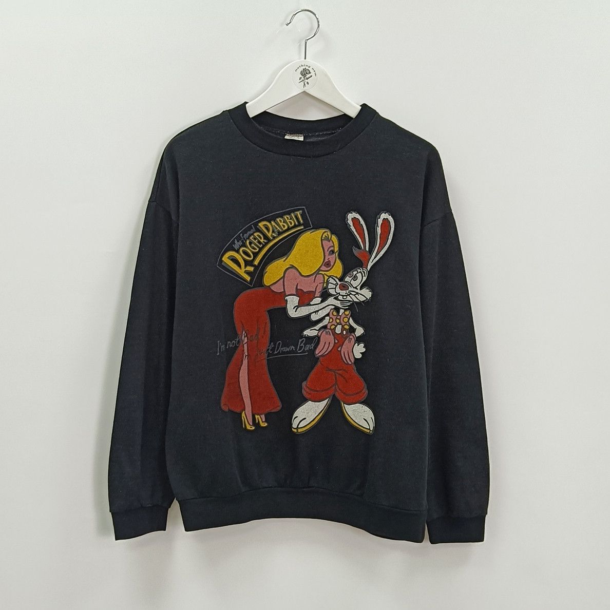 Vintage Vintage 80s Roger Rabbit movie sweatshirt Size US M / EU 48-50 / 2 - 1 Thumbnail