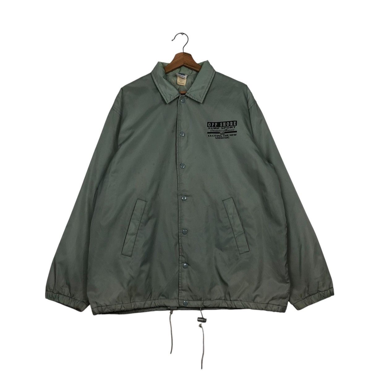 Japanese Brand × Vintage 📌Vintage Snap Button Jacket Off Shore Surf Style Big Logo Size US M / EU 48-50 / 2 - 2 Thumbnail