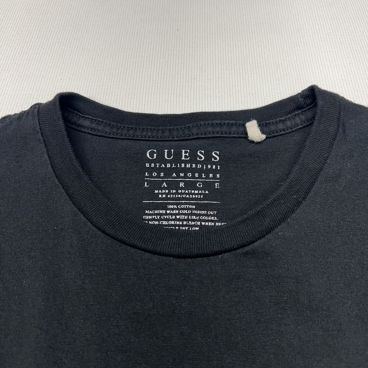 Guess Guess Tee Shirt Black Logo Short Sleeve Embroidered Patch Size US L / EU 52-54 / 3 - 4 Thumbnail
