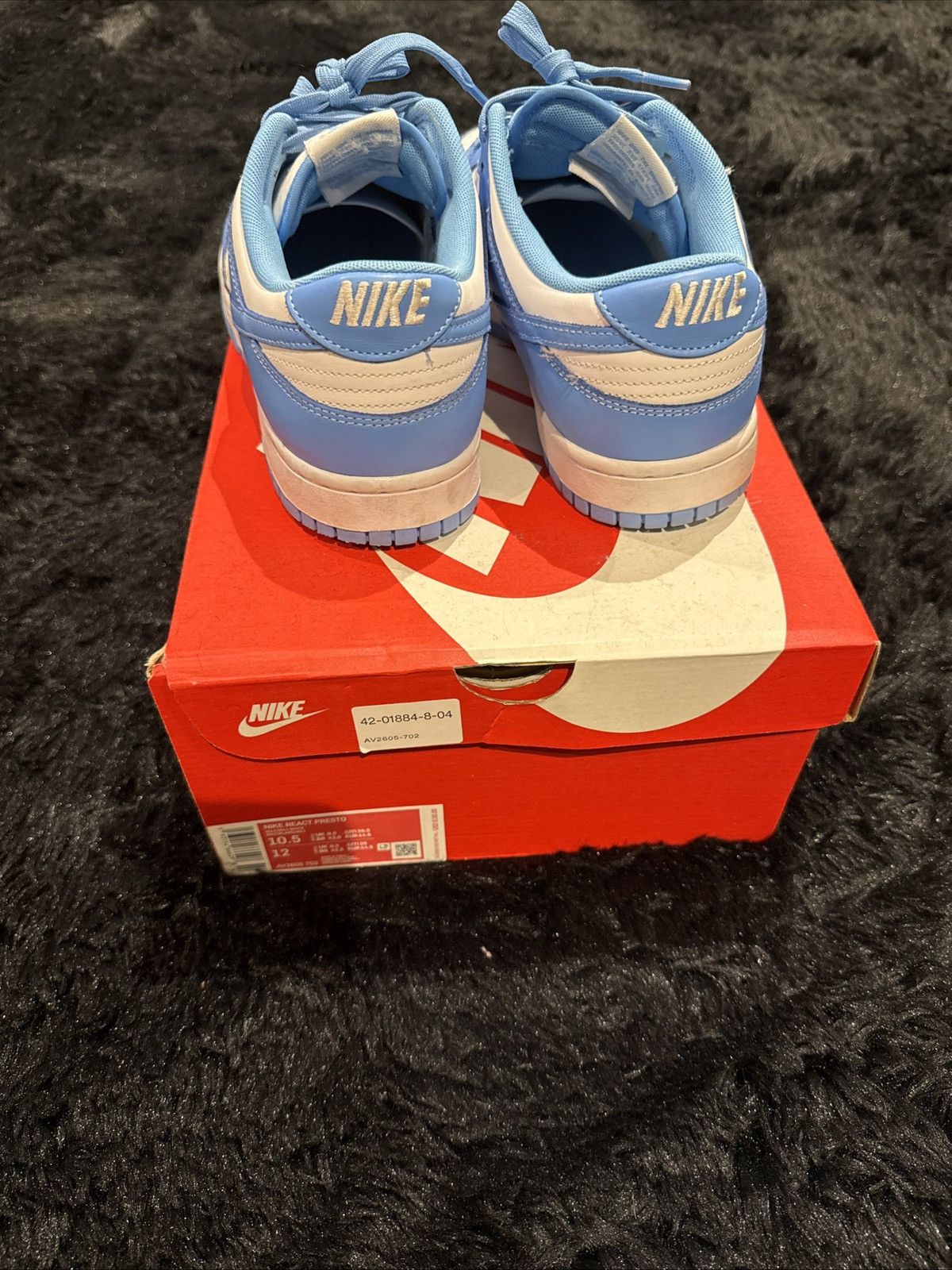 Designer × Nike NIKE Dunk UNC UNIVERSITY BLUE Size US 11 / EU 44 - 7 Thumbnail
