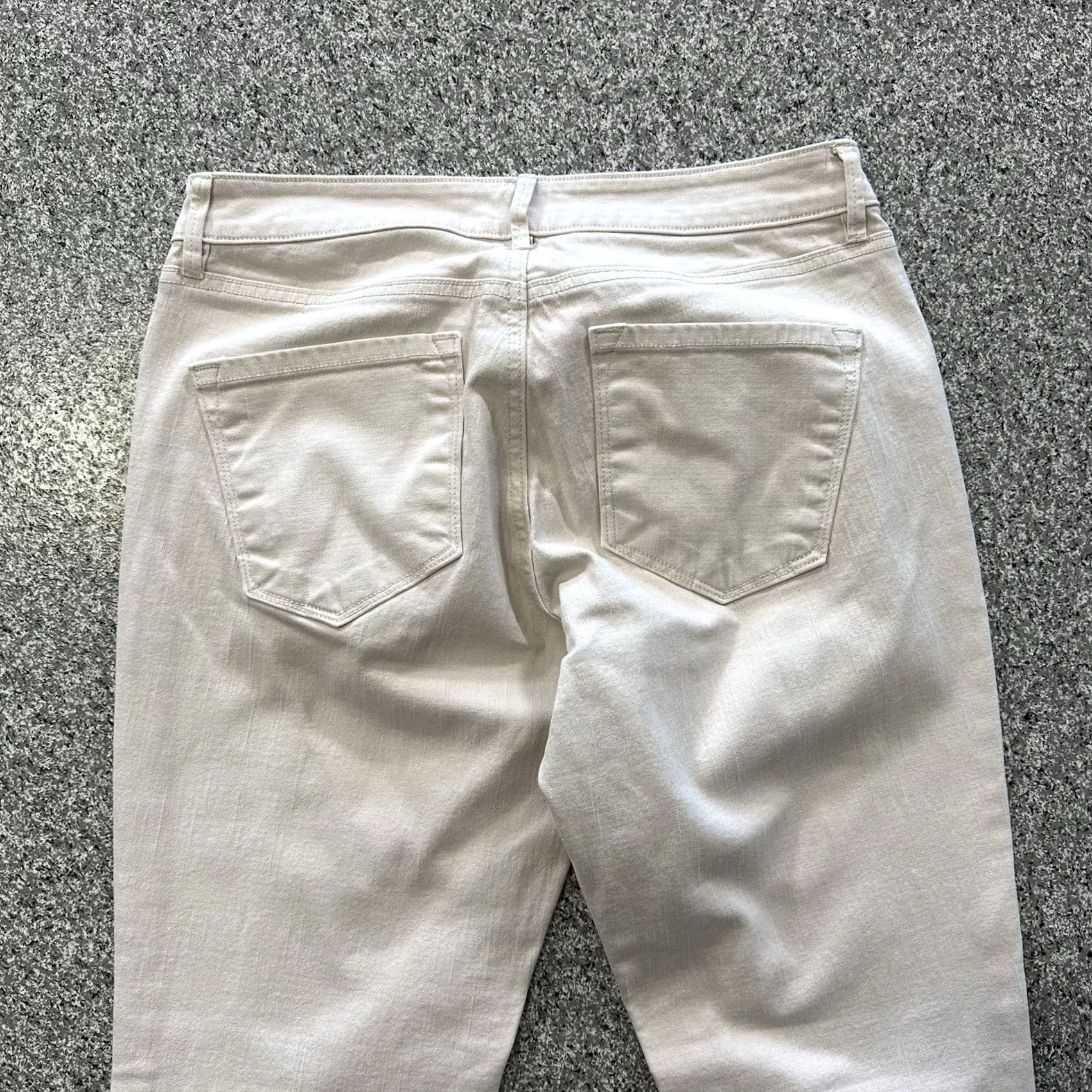 Loft LOFT Ann Taylor Jeans Skinny Women's 6 28x31 Mid Rise Ivory Stretch Denim Size 28" / US 6 / IT 42 - 5 Thumbnail