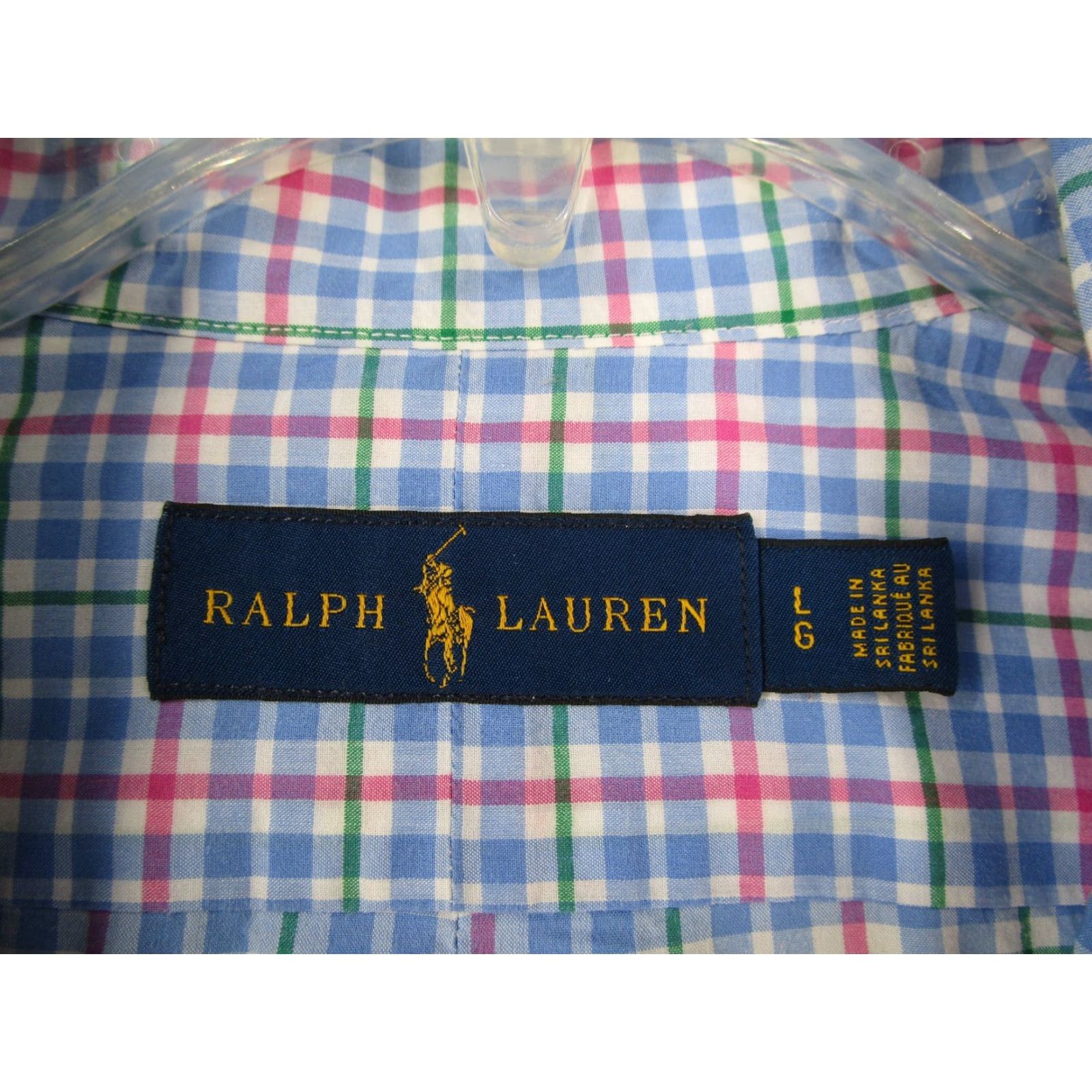 Ralph Lauren VINTAGE Ralph Lauren Shirt Mens Large Blue Plaid Casual Long Sleeve Button-Up Classic 2010s Mens Size US L / EU 52-54 / 3 - 3 Thumbnail