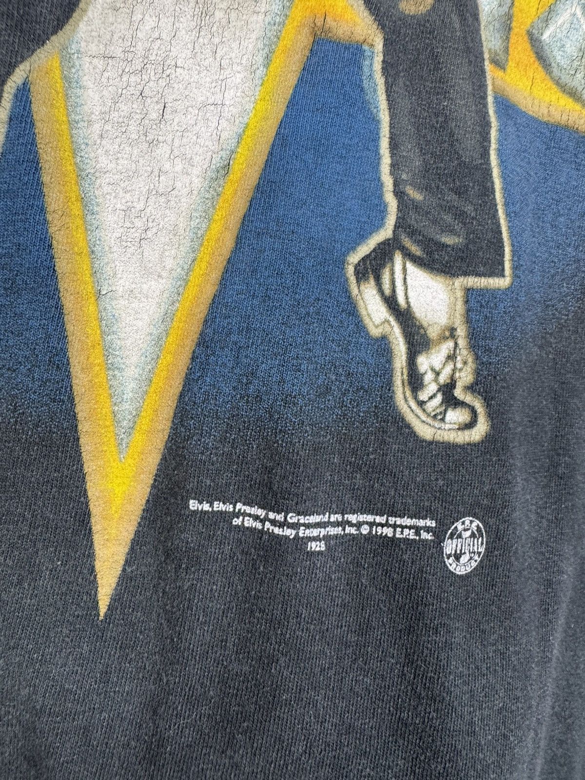Band Tees Vintage 1998 Elvis Presley The King T-Shirt Size US XL / EU 56 / 4 - 14 Thumbnail