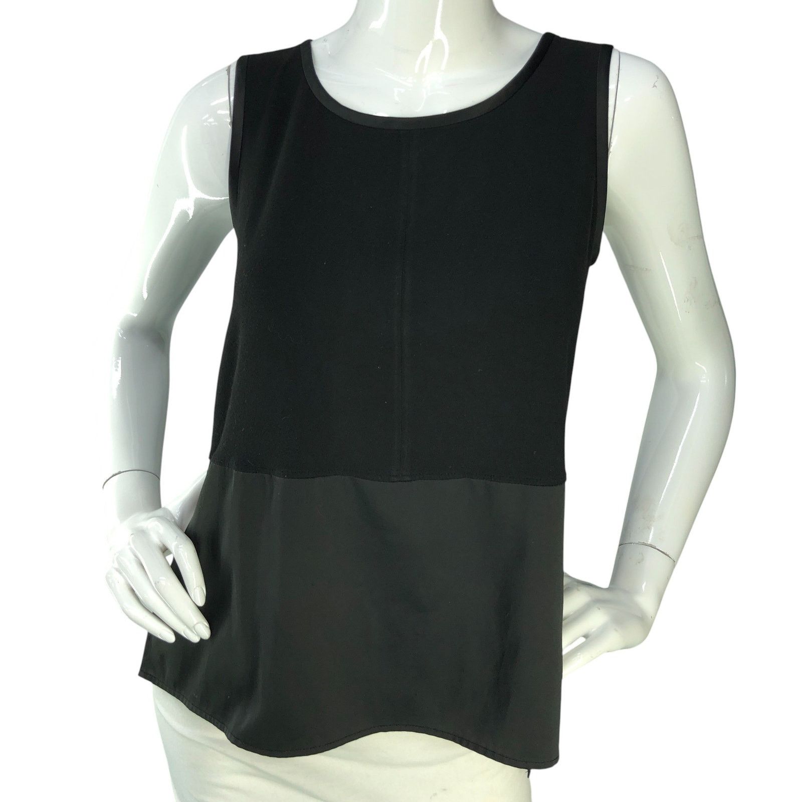 Lafayette 148 Lafayette 148 Sz P US XS Top Mixed Media Tank Satin Stretch Size XS / US 0-2 / IT 36-38 - 11 Thumbnail