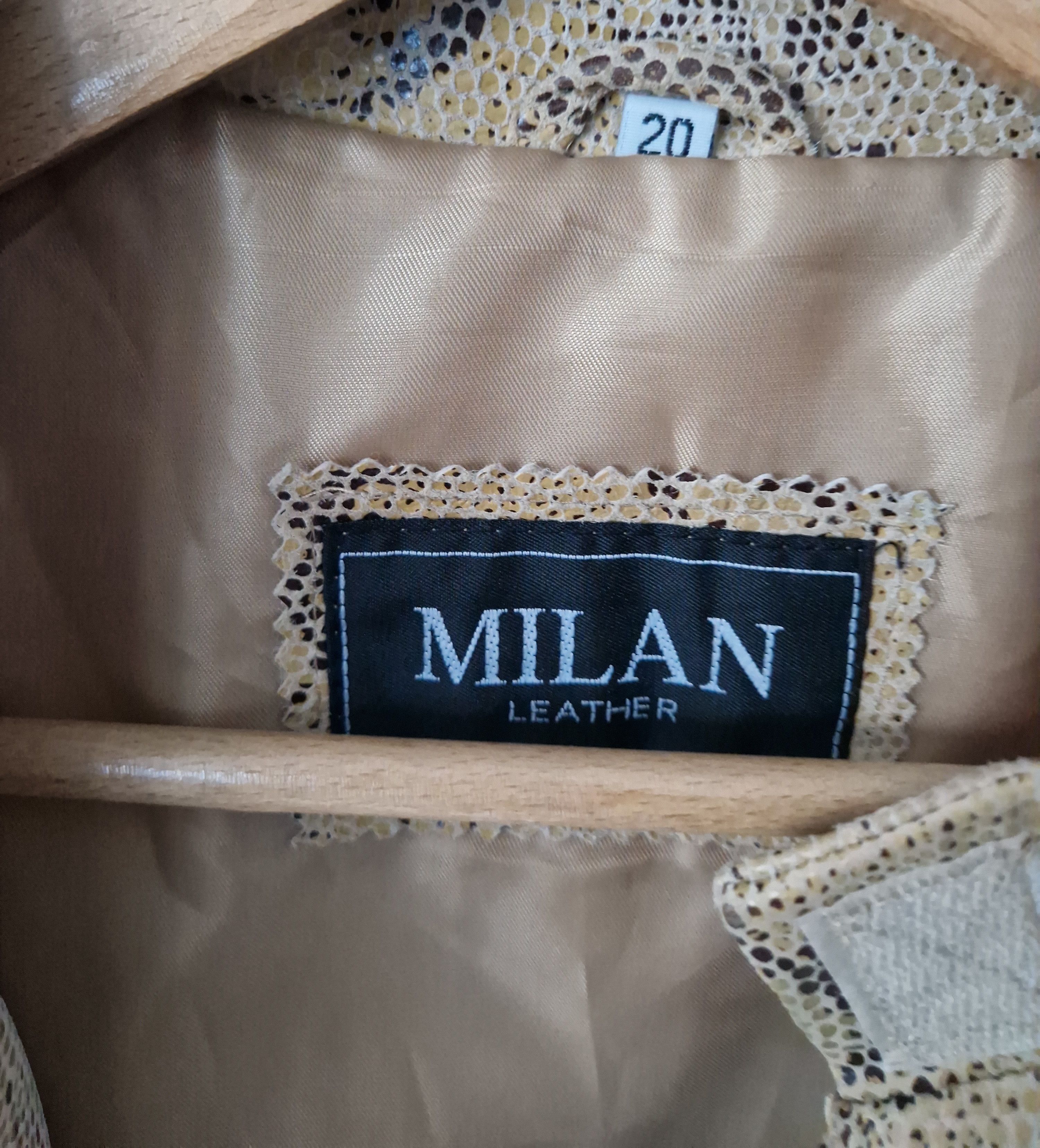 Vintage Leathermasters Milan leather jacker snake 90's Size 3XL / US 20-22 - 2 Thumbnail