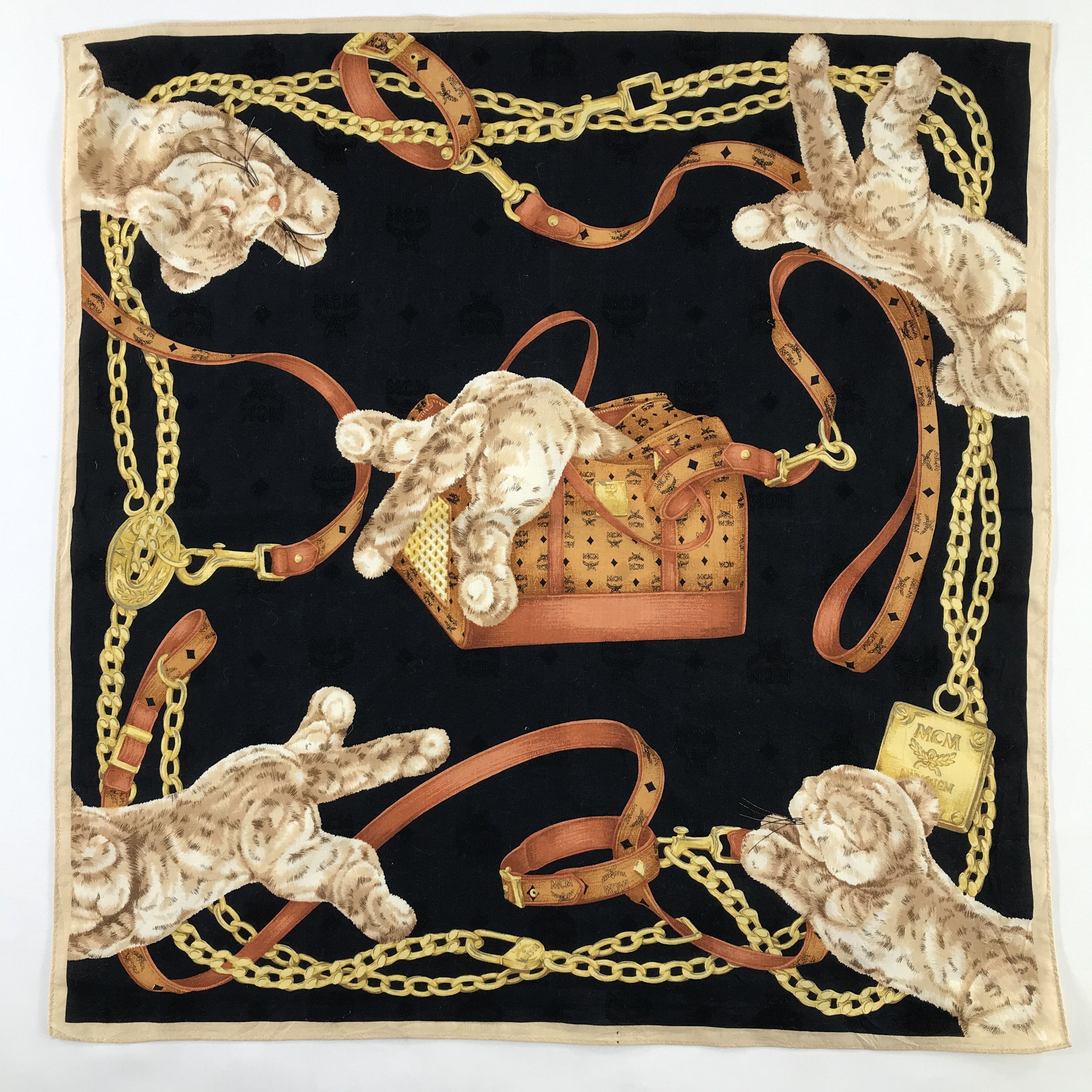 MCM × Vintage MCM Bandana / Handkerchief / Neckerchief - S718 Size ONE SIZE - 1 Thumbnail
