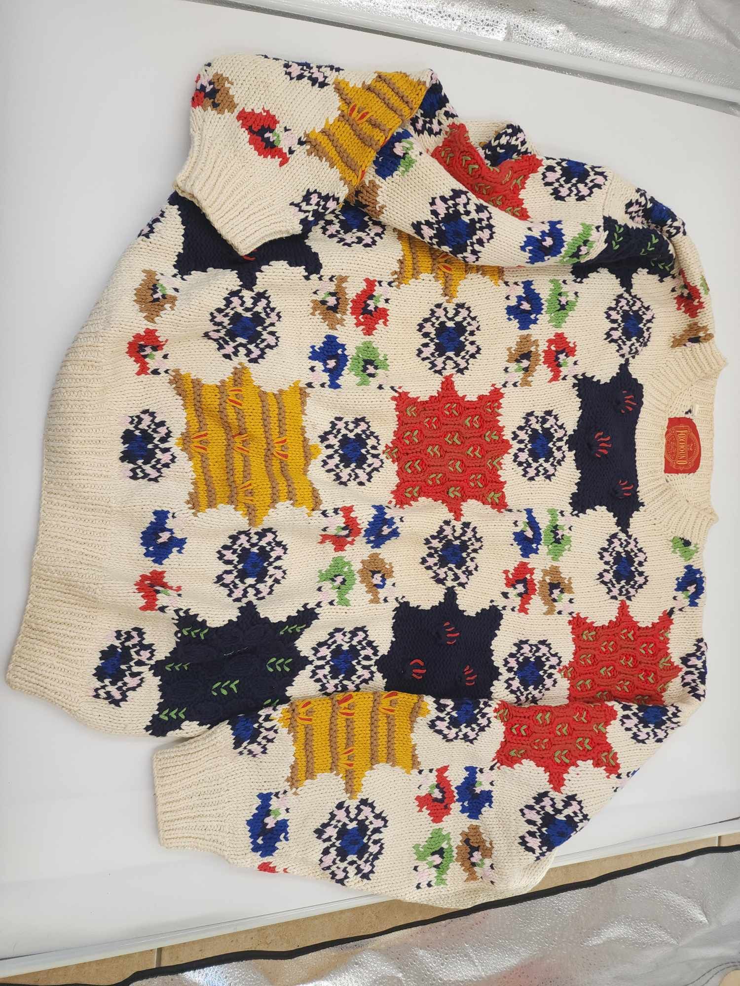 Other Vintage Fox Hound Knit Sweater – Heavy Cotton, Size 5 (XL) Size US XL / EU 56 / 4 - 3 Thumbnail