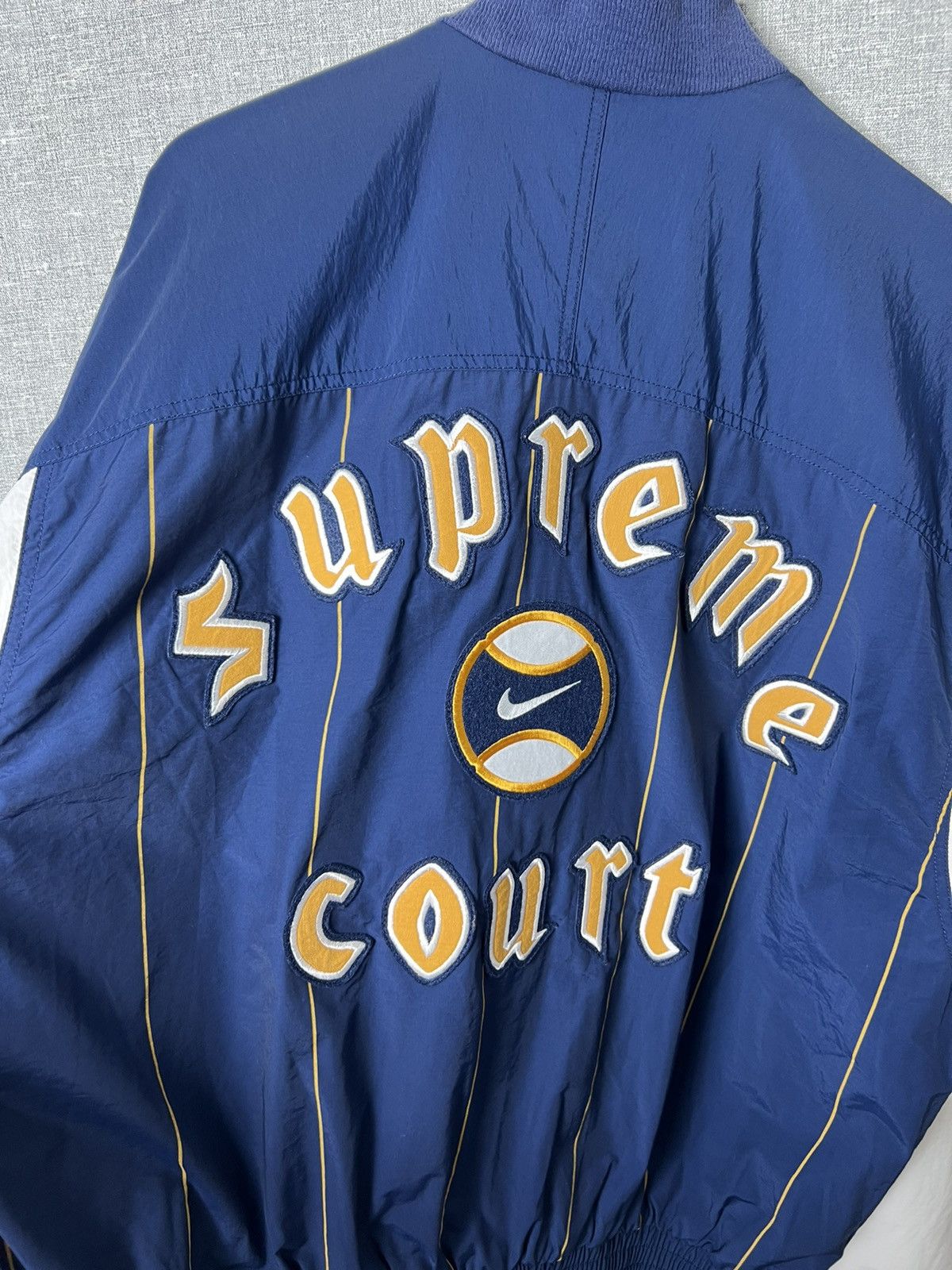 Rare Vintage Nike Supreme Court SC Big Logo Bomber Jacket