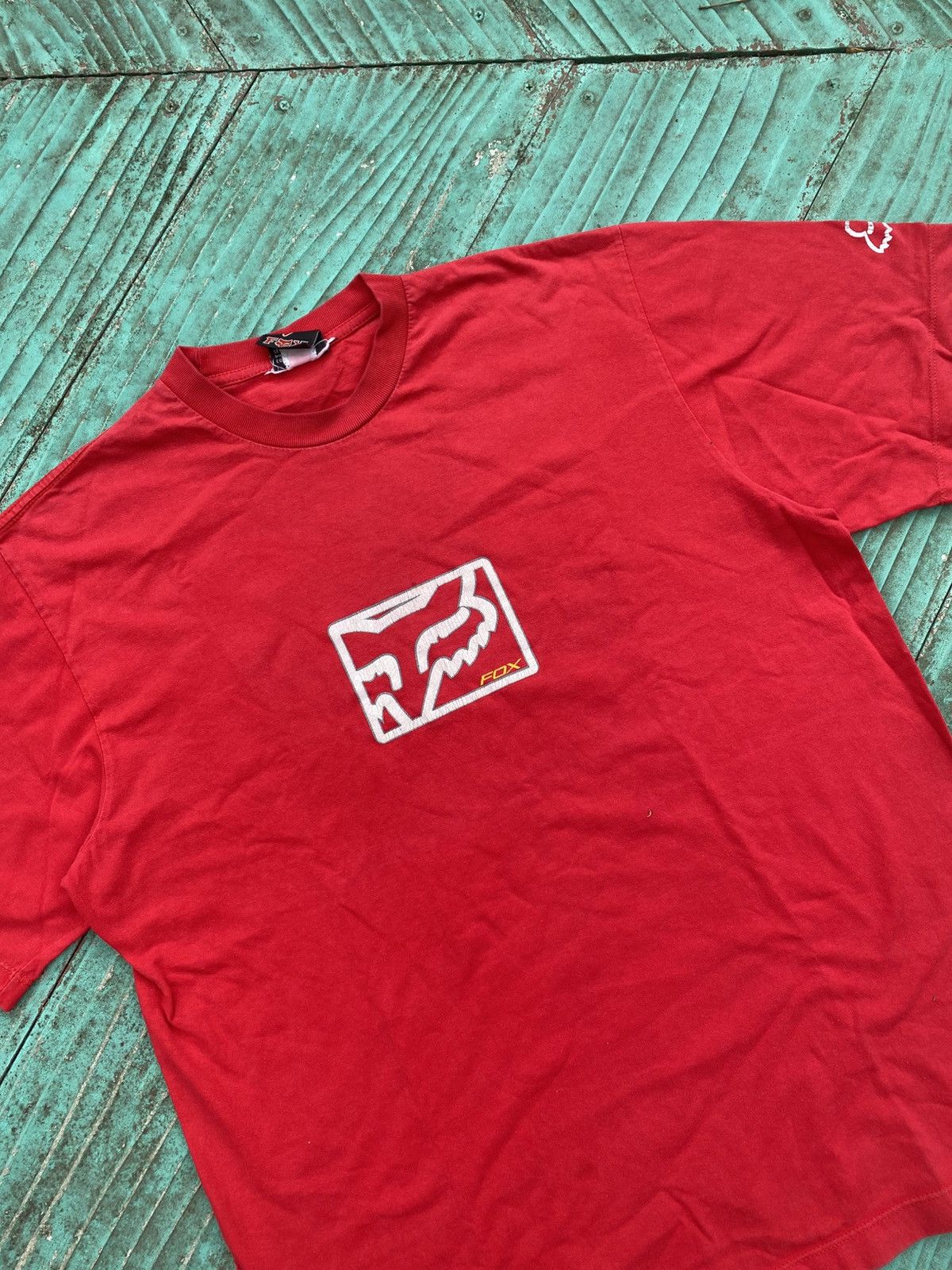 Fox Racing Fox red logo graphic vintage Size US XL / EU 56 / 4 - 2 Thumbnail