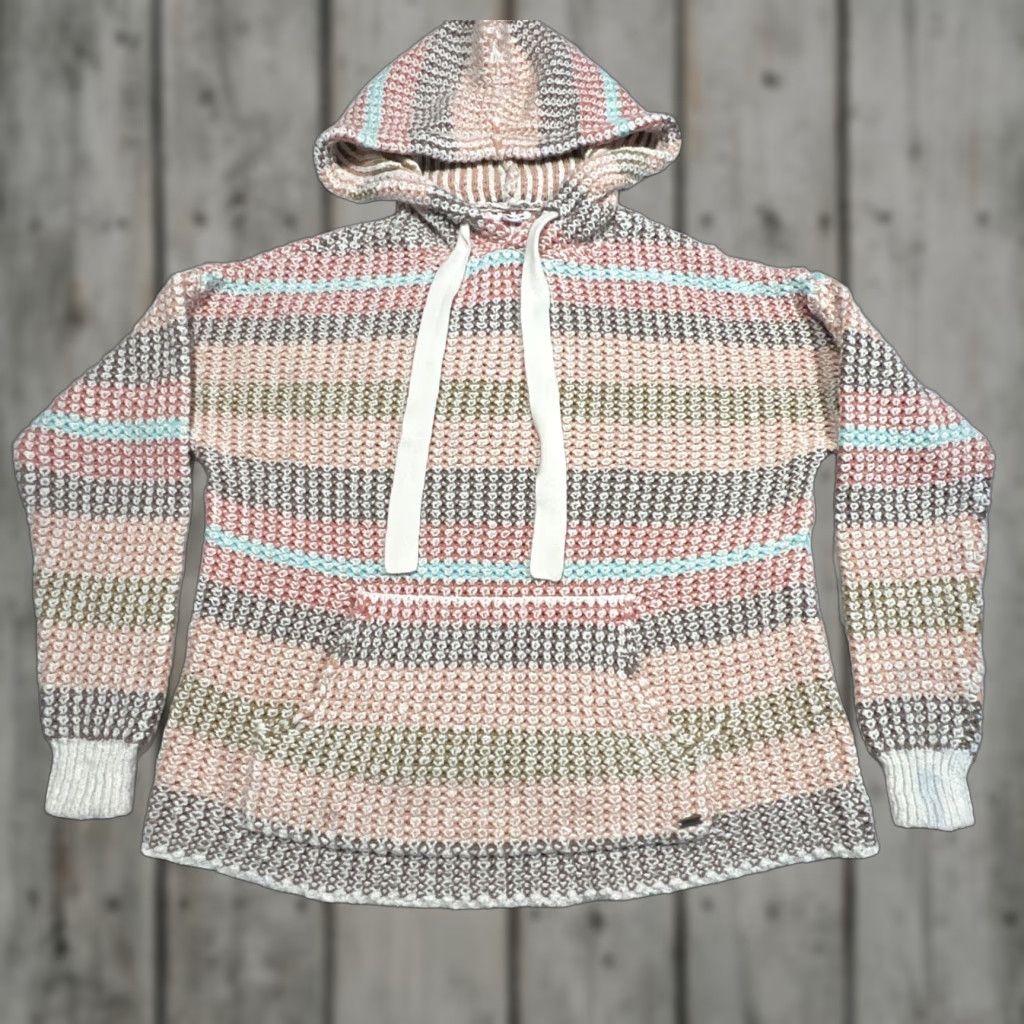 O'Neill O’Neill Bailynn Hooded Sweater Women’s Size Small Drawstring Pocket Knit Beach Hooded Knit Multicolor Logo Casual Beach Size S / US 4 / IT 40 - 1 Thumbnail