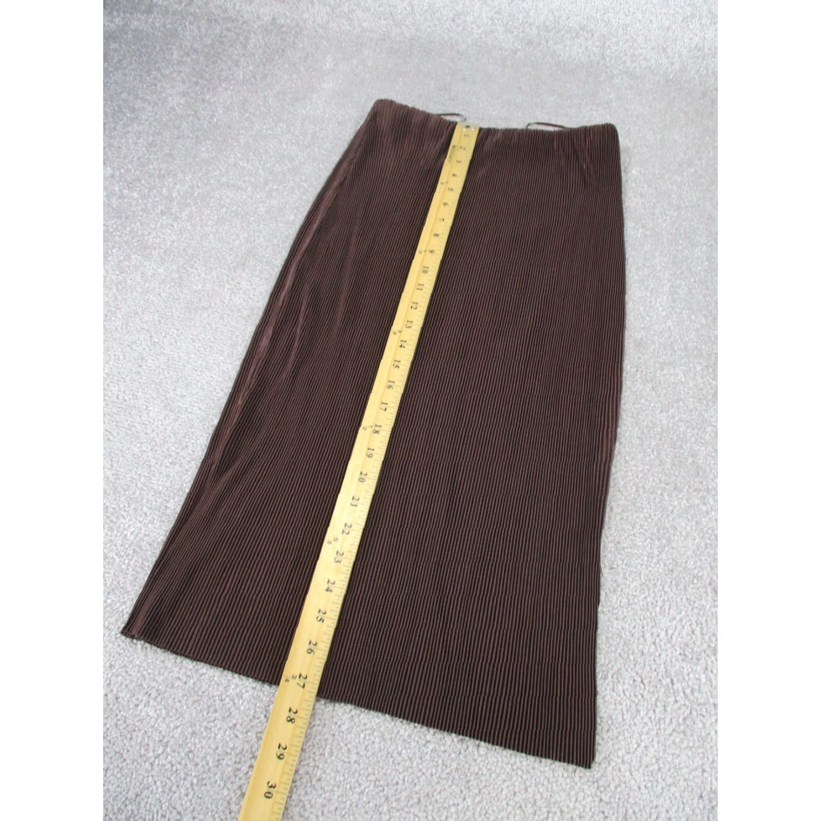 Anthropologie Dolan Anthropologie Skirt XS Womens Midi Brown Ribbed Lightweight Pull On Pencil/ Straight, 90s? (Note: There is no 90s in original) Size 26" / US 2 / IT 38 - 4 Thumbnail