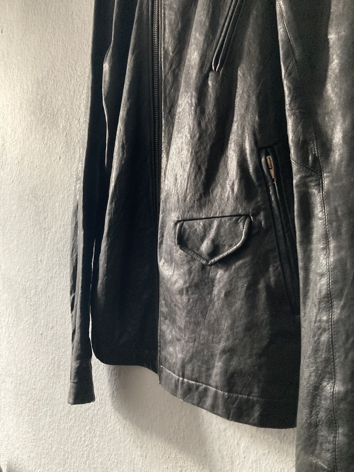 Rick Owens FW09 "CRUST" Hammered Lamb Stooges Leather Jacket Rick Owens Size US XL / EU 56 / 4 - 4 Thumbnail