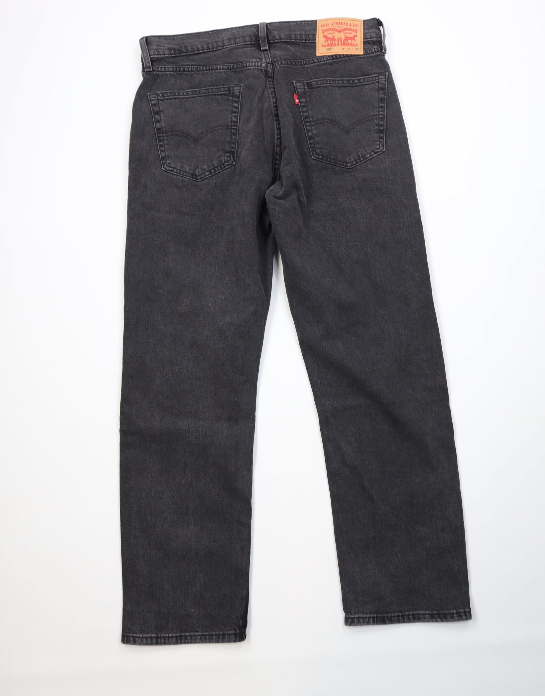 Levi's Vintage Y2K Levis 505 Stretch Regular Straight Leg Jeans Size US 34 / EU 50 - 10 Thumbnail