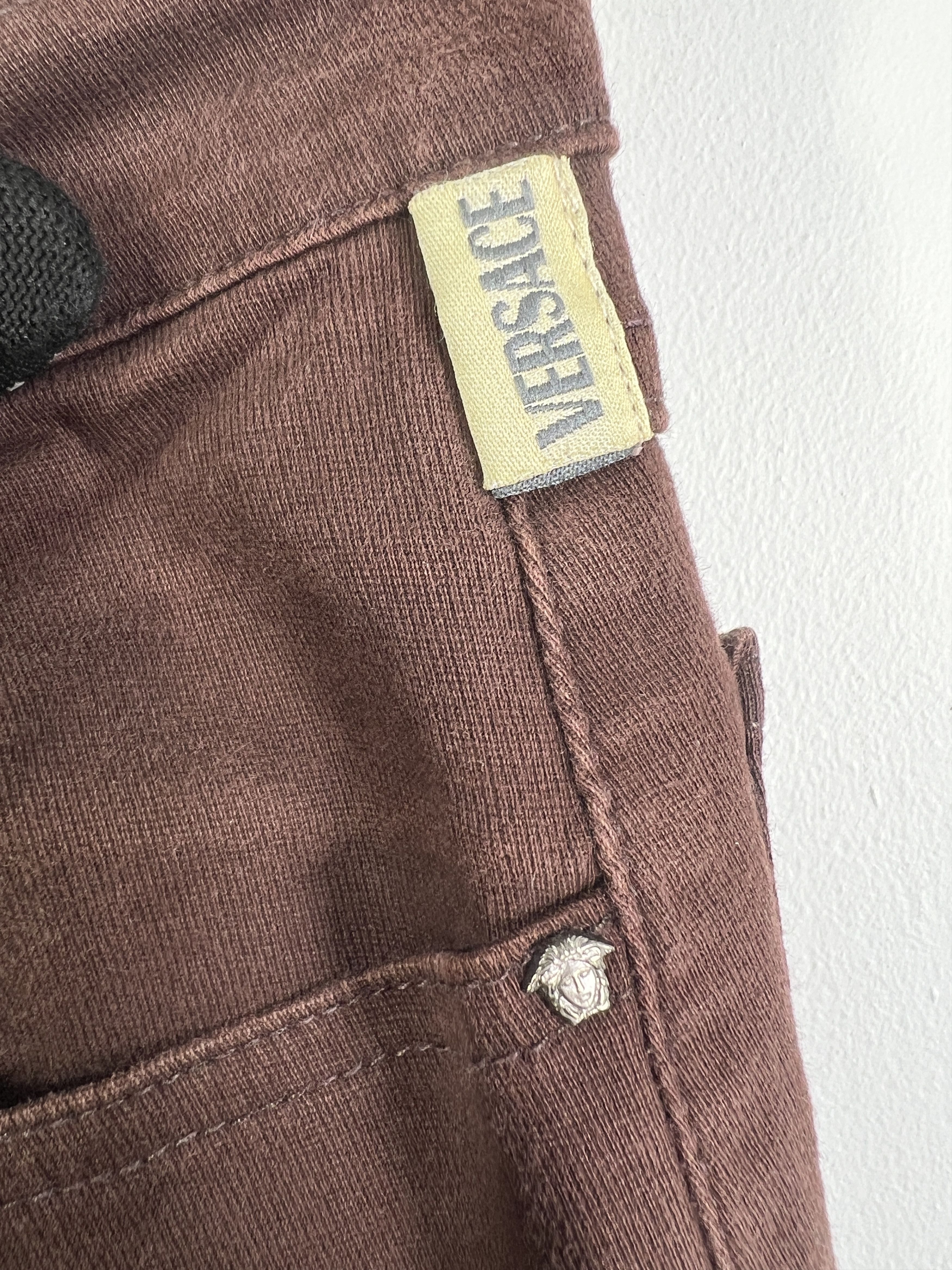 Versace Jeans Couture VERSACE Jeans Couture Brown Denim GTMP221 Size 27" / US 4 / IT 40 - 7 Thumbnail