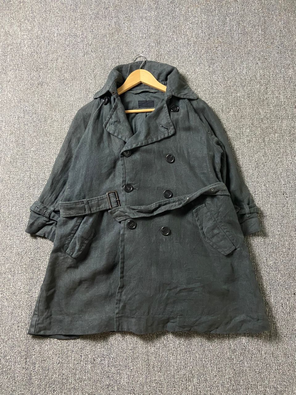 Japanese Brand HOCQUY Brand Double Breasted Trench Coat (183) Size US S / EU 44-46 / 1 - 1 Thumbnail