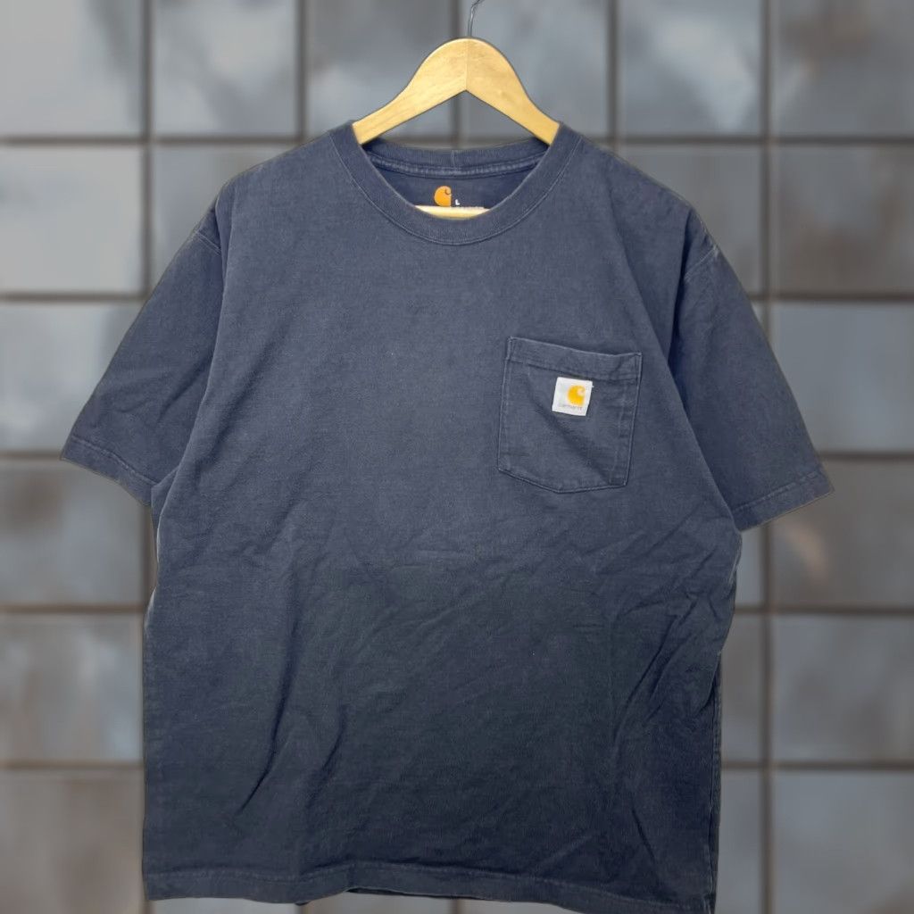 Carhartt VINTAGE Carhartt T-Shirt Black Pocket Large Mens Shirt Size US L / EU 52-54 / 3 - 1 Thumbnail