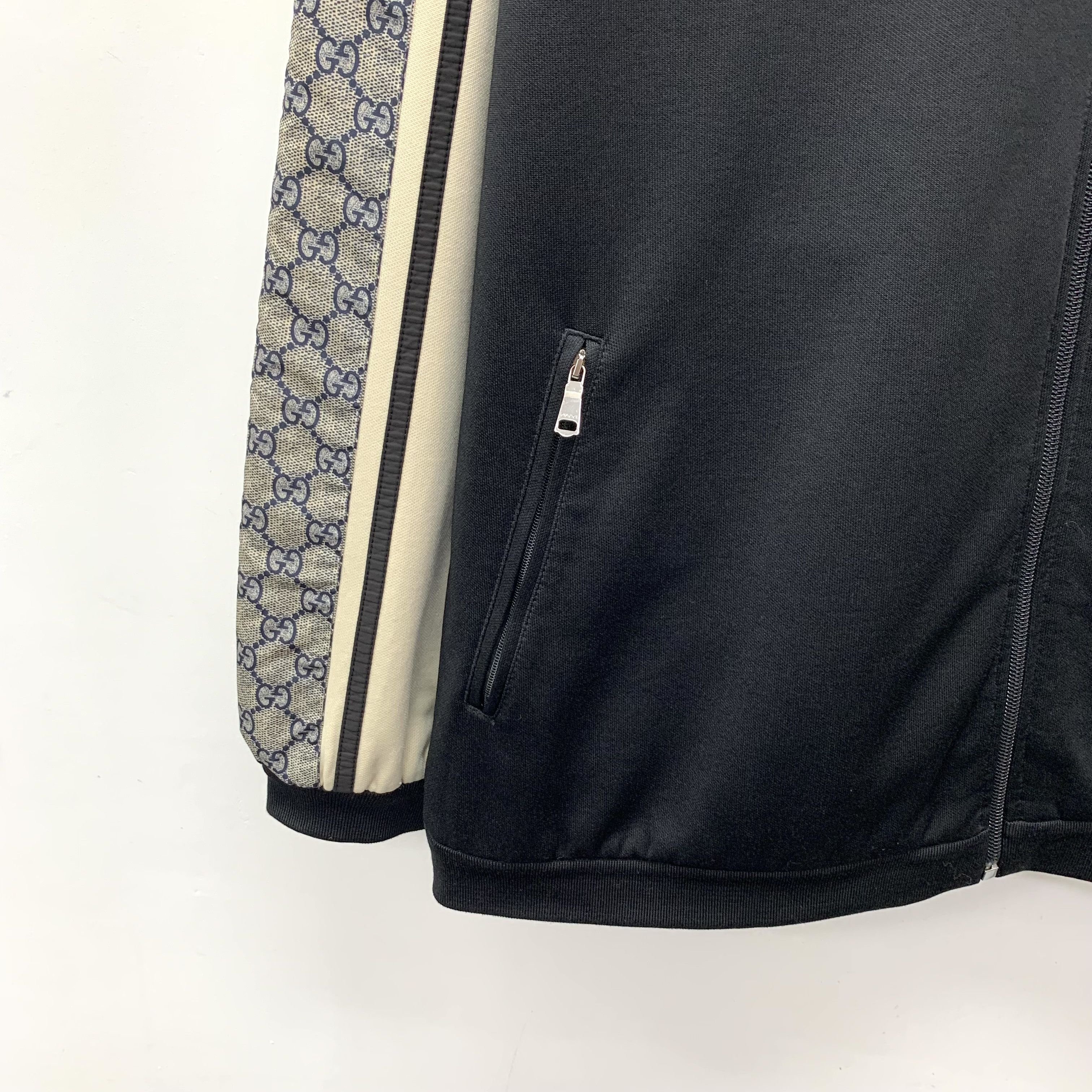 Gucci Gucci Side Stripe Logo Zip Jacket Black (M) Size US M / EU 48-50 / 2 - 4 Thumbnail