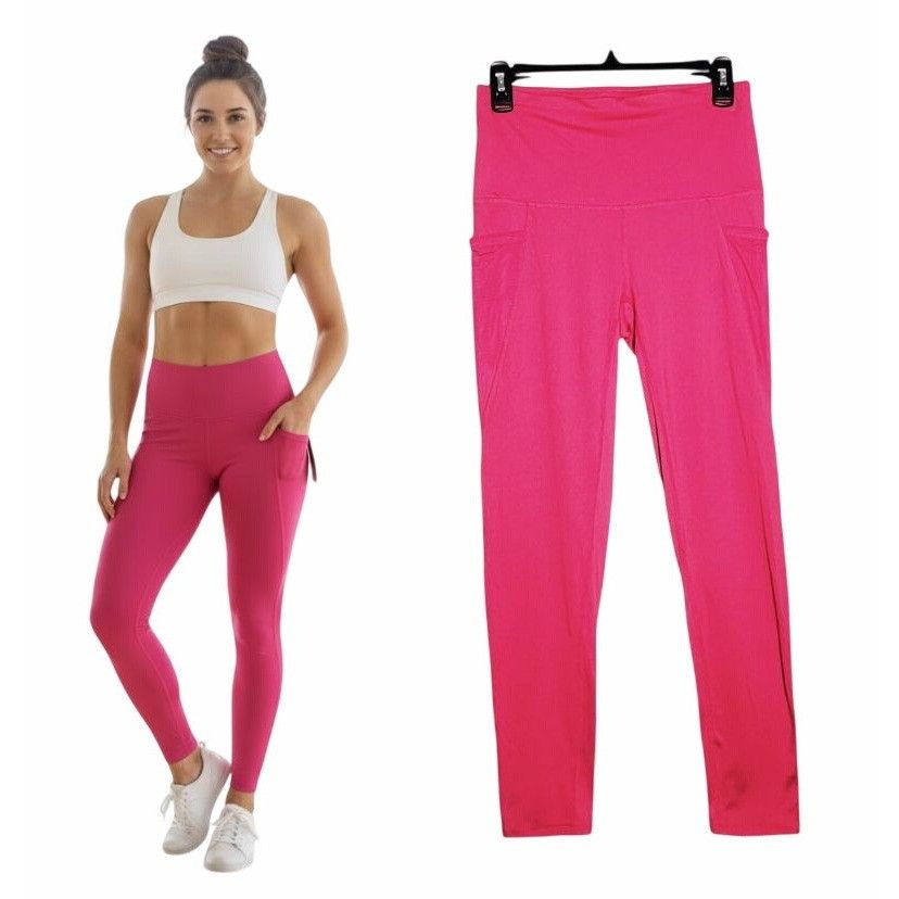 Other ⭐Women Sport Legging High Waist Sz M Shaping Soft & Comfy PI Size 27" / US 4 / IT 40 - 1 Thumbnail
