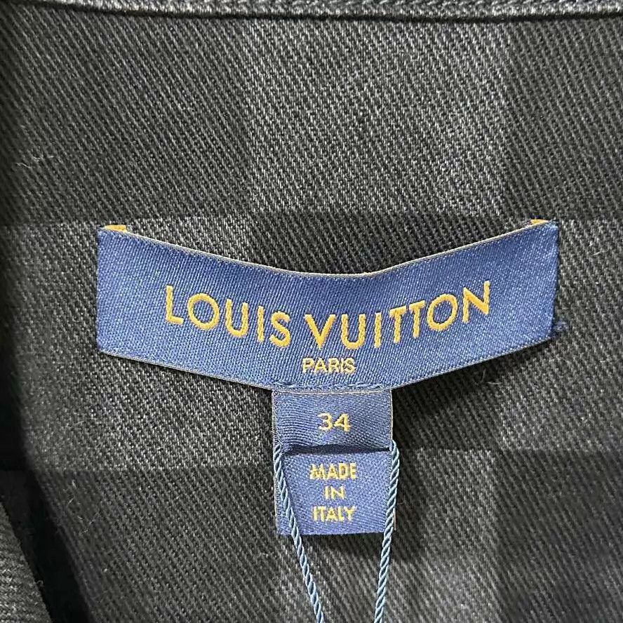 Louis Vuitton LV black and gray checkered denim jacket size 34 Size XS / US 0-2 / IT 36-38 - 4 Thumbnail
