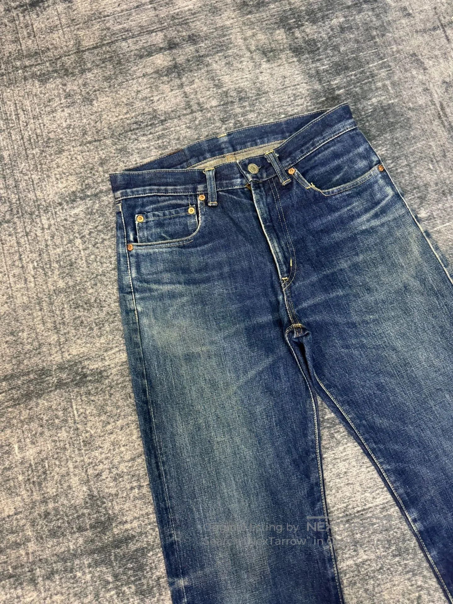 Vintage Vintage Blue Blue 00s Washed Jeans. Size US 29 - 2 Thumbnail