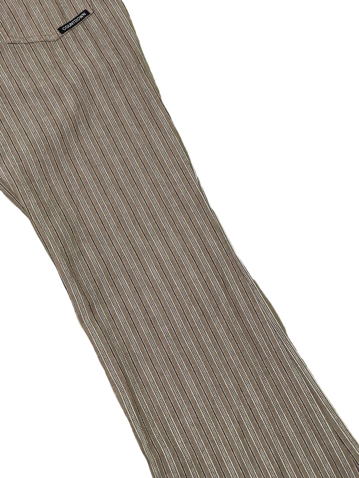 Japanese Brand Flare Jeans Countdown Japan Striped Boot Cut 8🟦5 Size US 29 - 7 Thumbnail