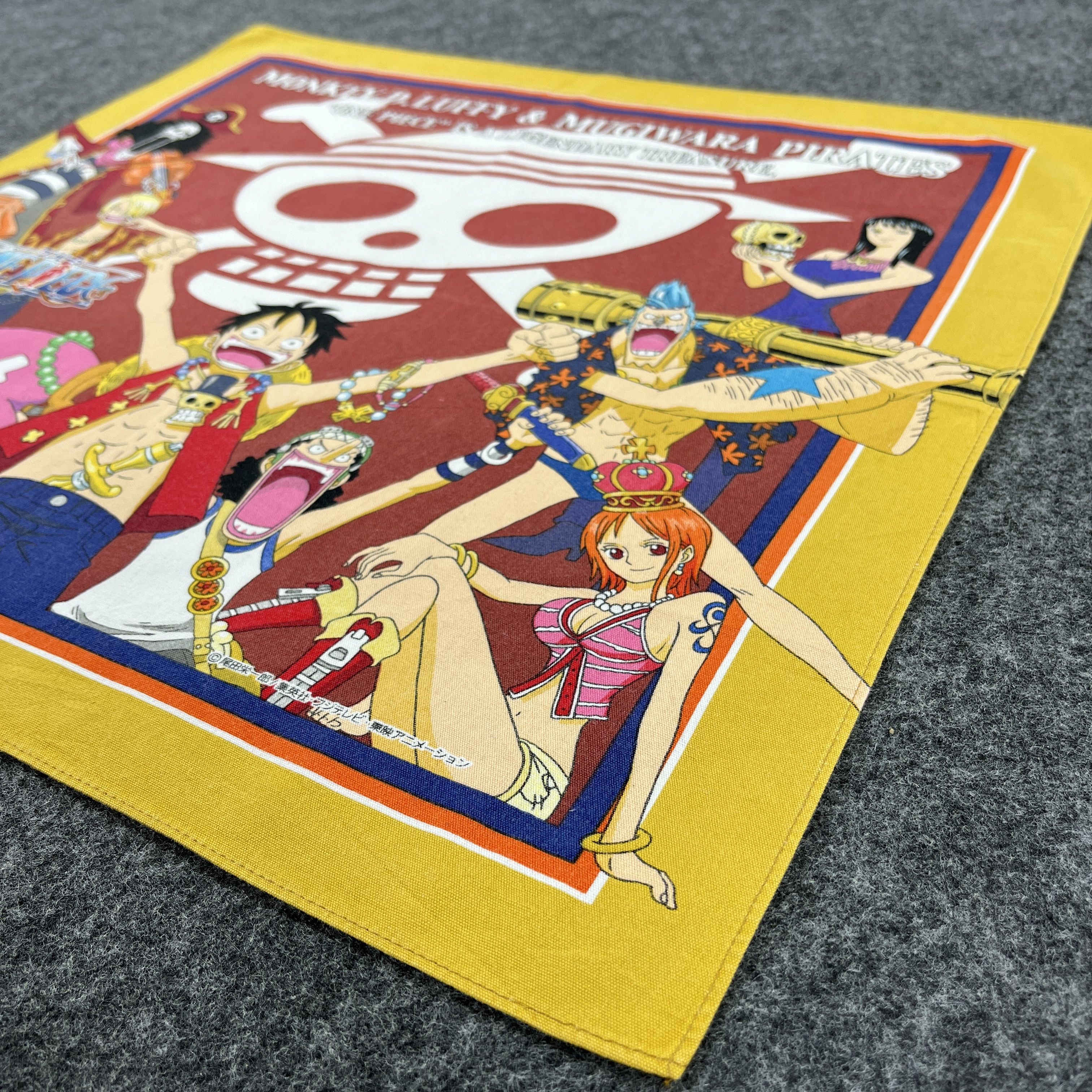 Anime × One Piece × Vintage One Piece Handkerchief / Bandana / Neckerchief B185 Size ONE SIZE - 4 Thumbnail
