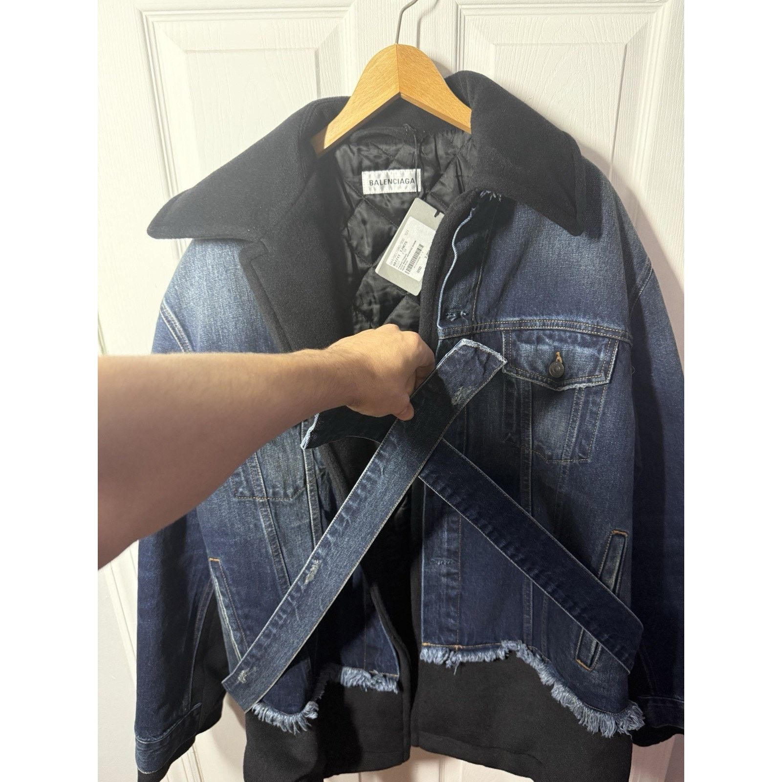 Balenciaga Balenciaga Patched Pea Coat Size US M / EU 48-50 / 2 - 2 Thumbnail