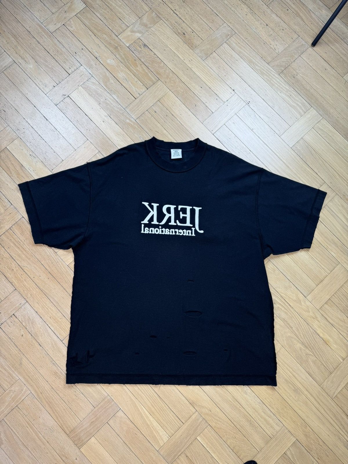 Vetements Vetements Eye Of Horus Black Oversized T-Shirt | Grailed