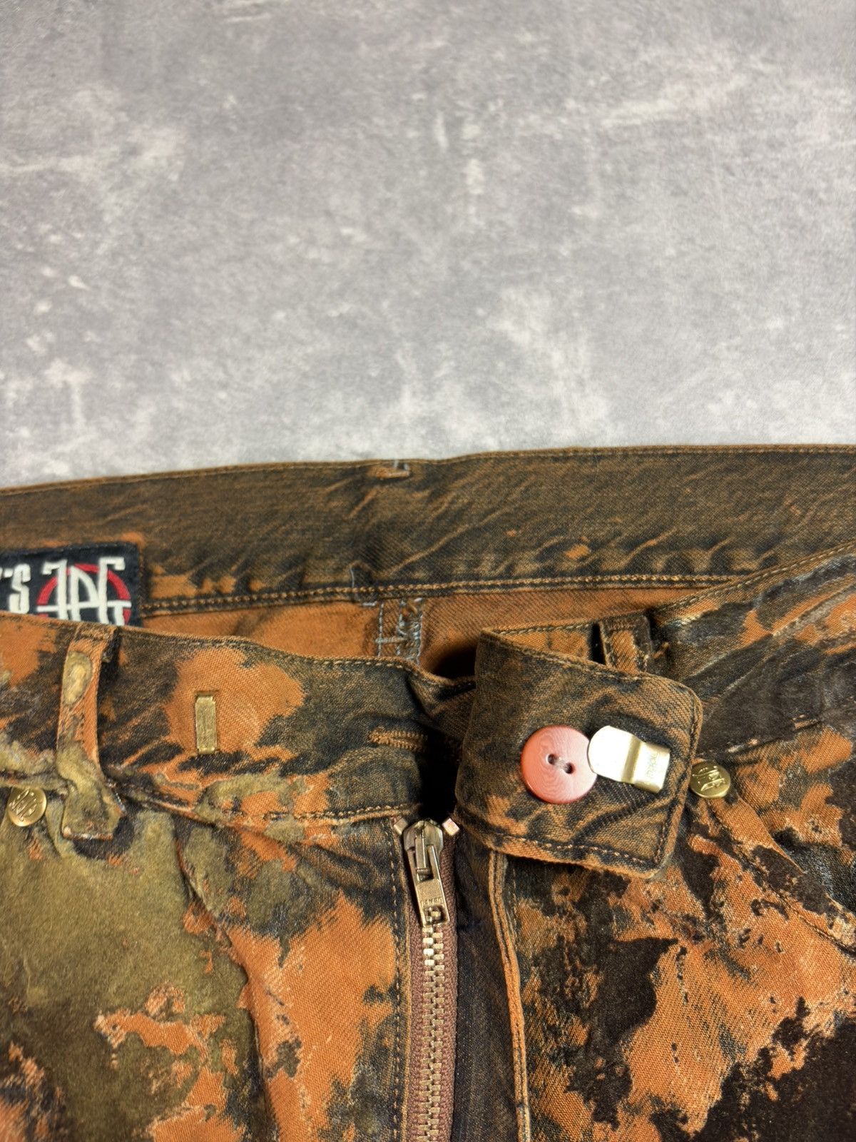 Jean Paul Gaultier 90s Jean Paul Gaultier Moss Camo Trompe L’oeil Pants 32 Size US 32 / EU 48 - 9 Thumbnail