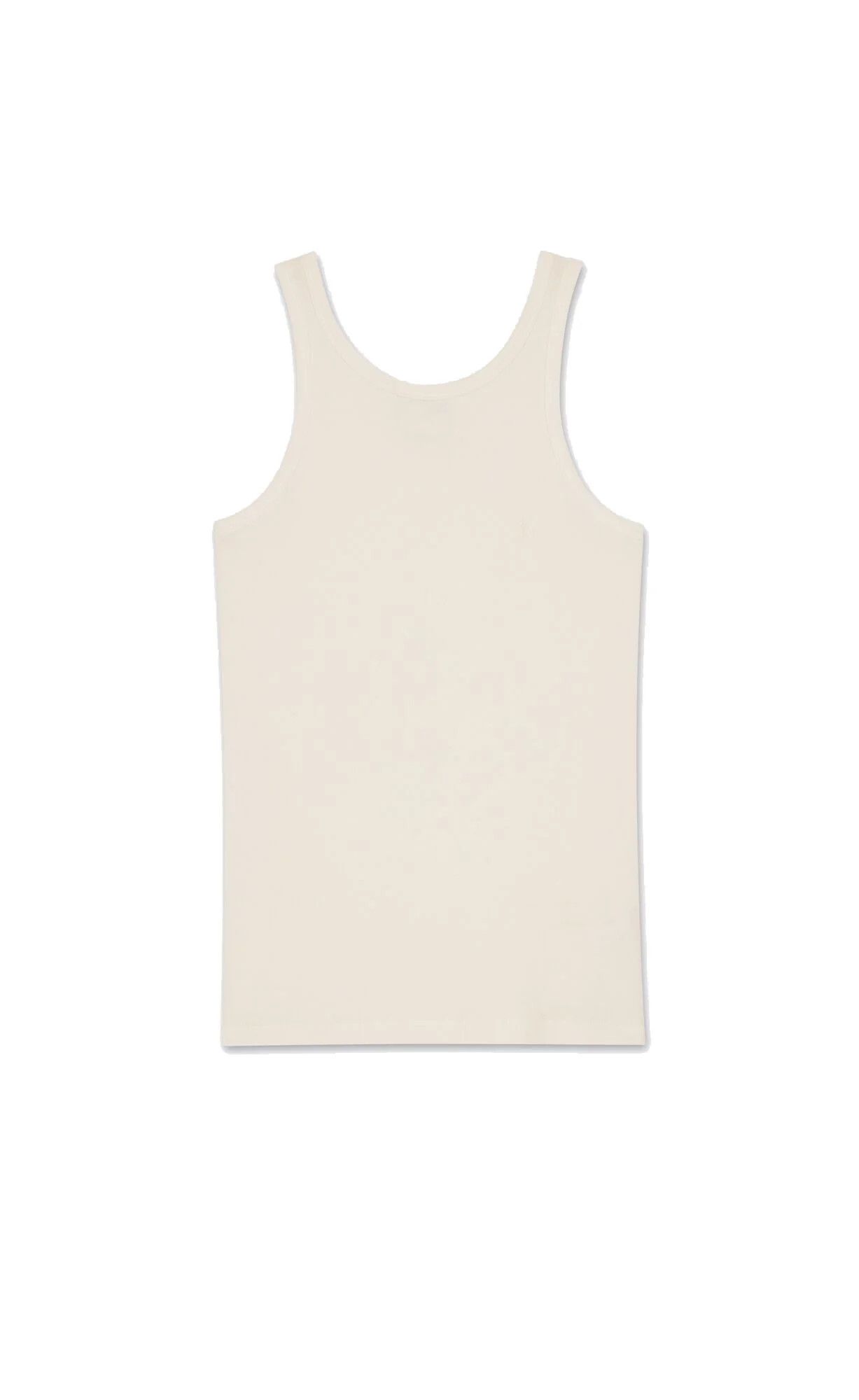 Saint Laurent Paris o1s1wg111224 Cassandre Tank Top In Jersey in Ivory Size US M / EU 48-50 / 2 - 1 Thumbnail