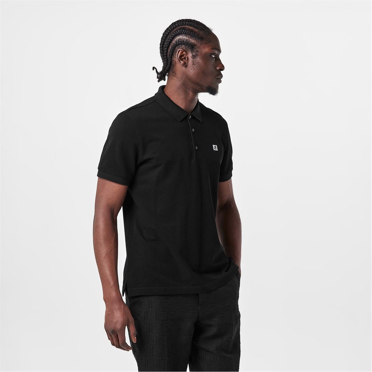 Fendi o1g2r1mq0426 Short Sleeve Polo Shirt in Black Size US L / EU 52-54 / 3 - 6 Thumbnail