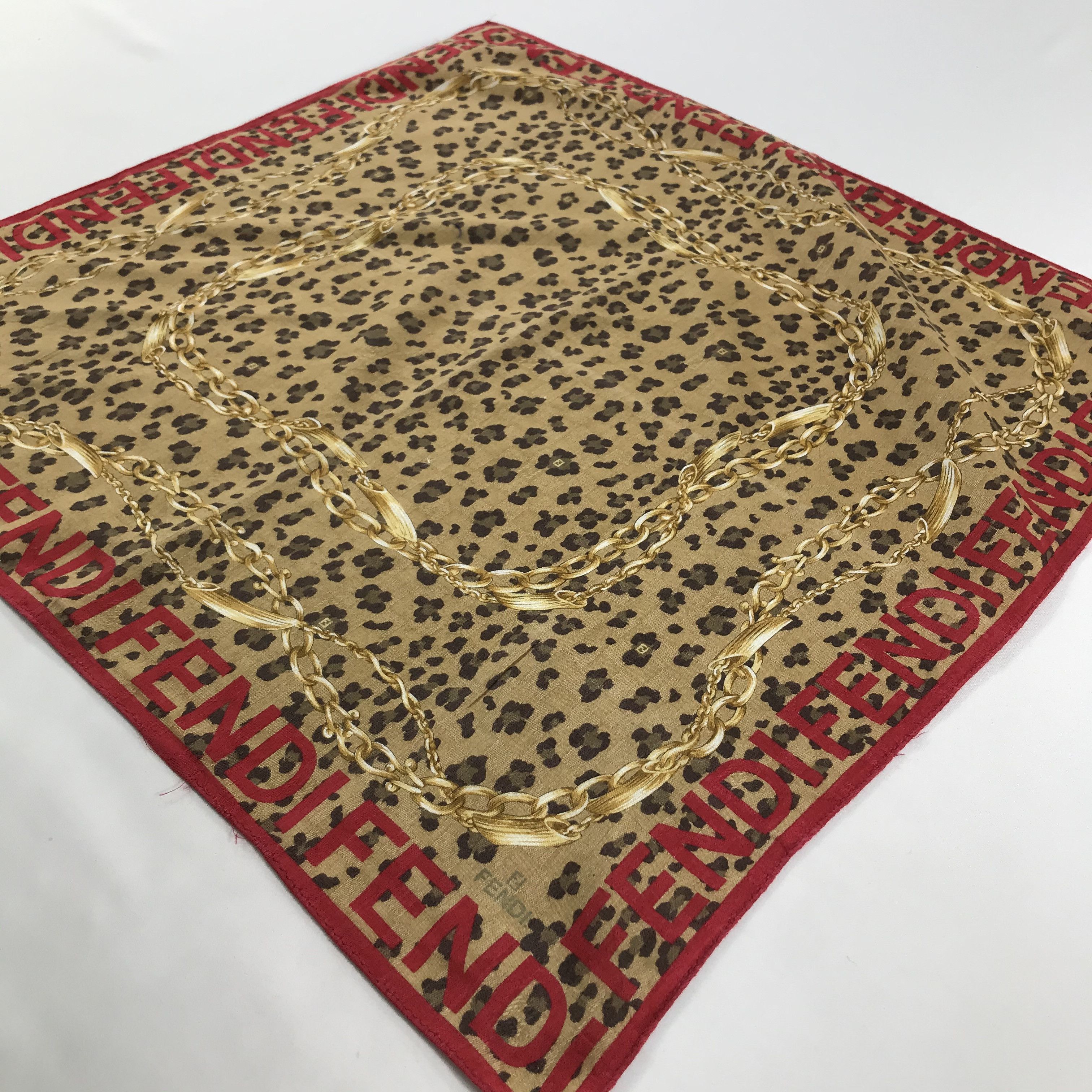 Vintage Vintage Fendi Bandana / Handkerchief / Neckerchief - S1450 Size ONE SIZE - 2 Thumbnail