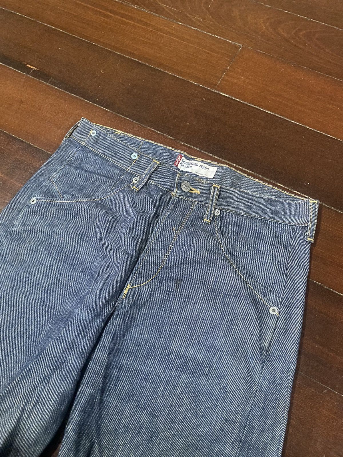 Japanese Brand × Levi's VINTAGE Y2K LEVIS Limited Edition Engineered SILVER Size US 32 / EU 48 - 6 Thumbnail
