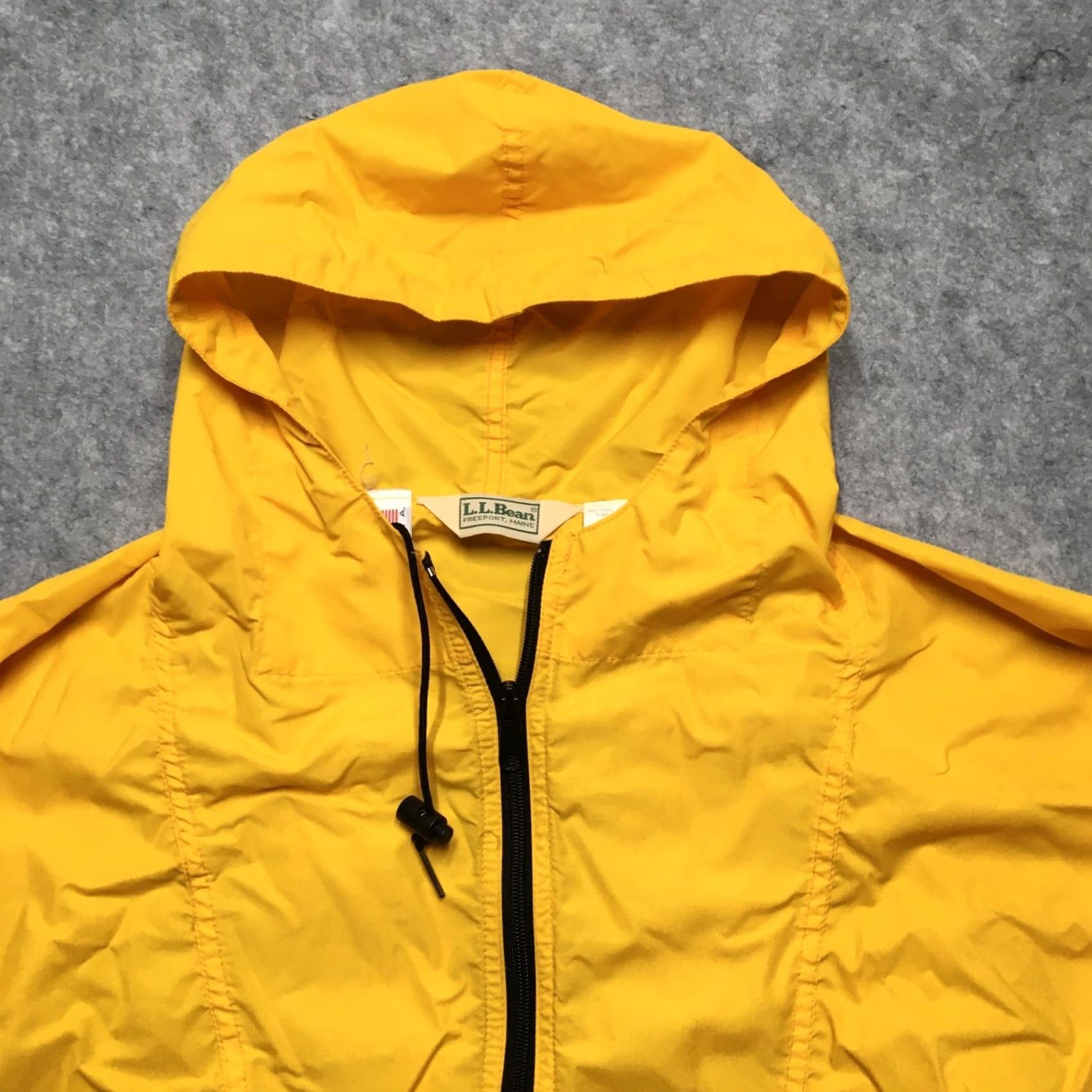 Vintage VINTAGE L.L.Bean Jacket Mens 56 Regular Yellow Nylon Hooded Anorak Pullover 80s USA Mens Size US XL / EU 56 / 4 - 5 Thumbnail