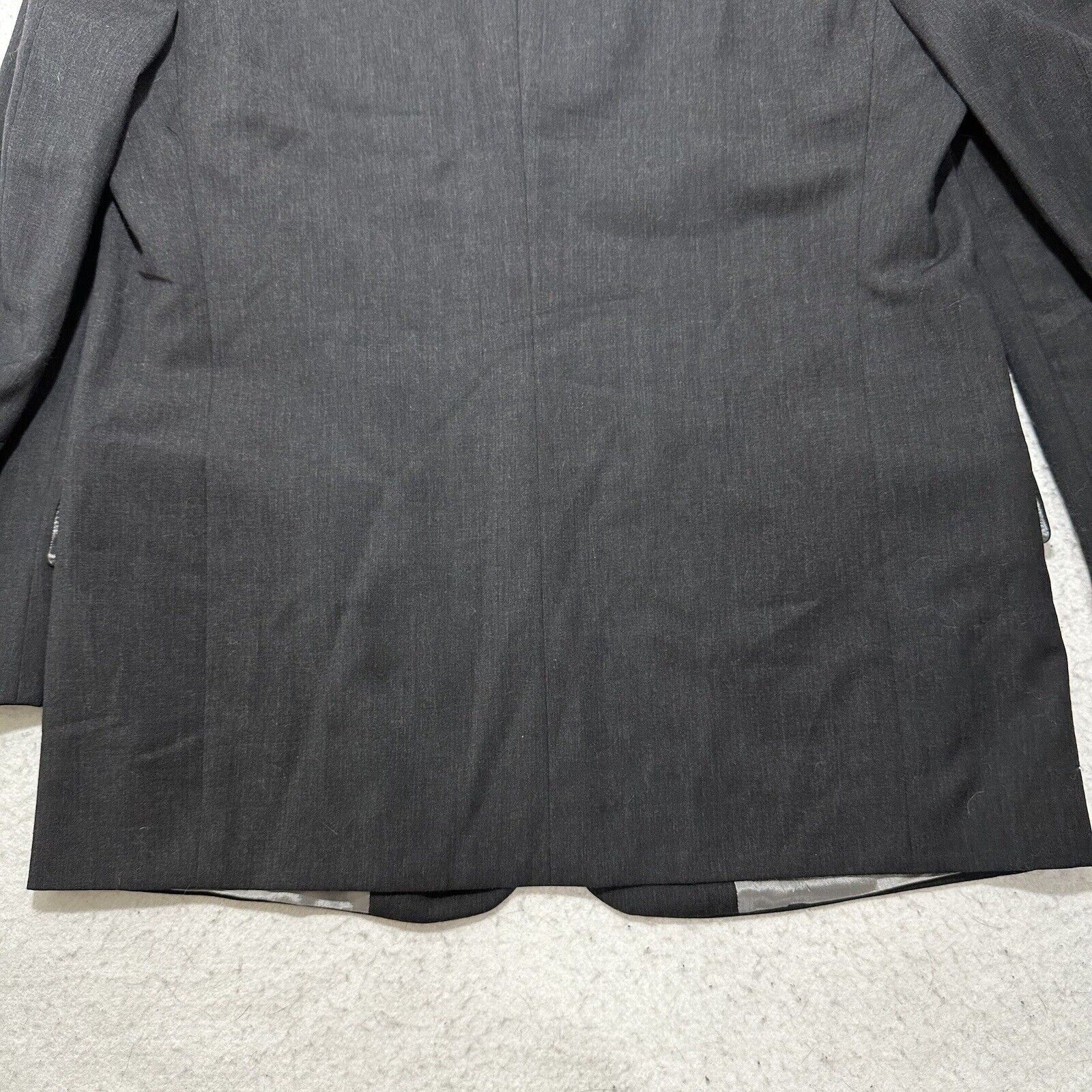 Other Axcess Claiborne 42R 100% Wool Suit Jacket Black/Gray Blazer Size 42R - 15 Thumbnail