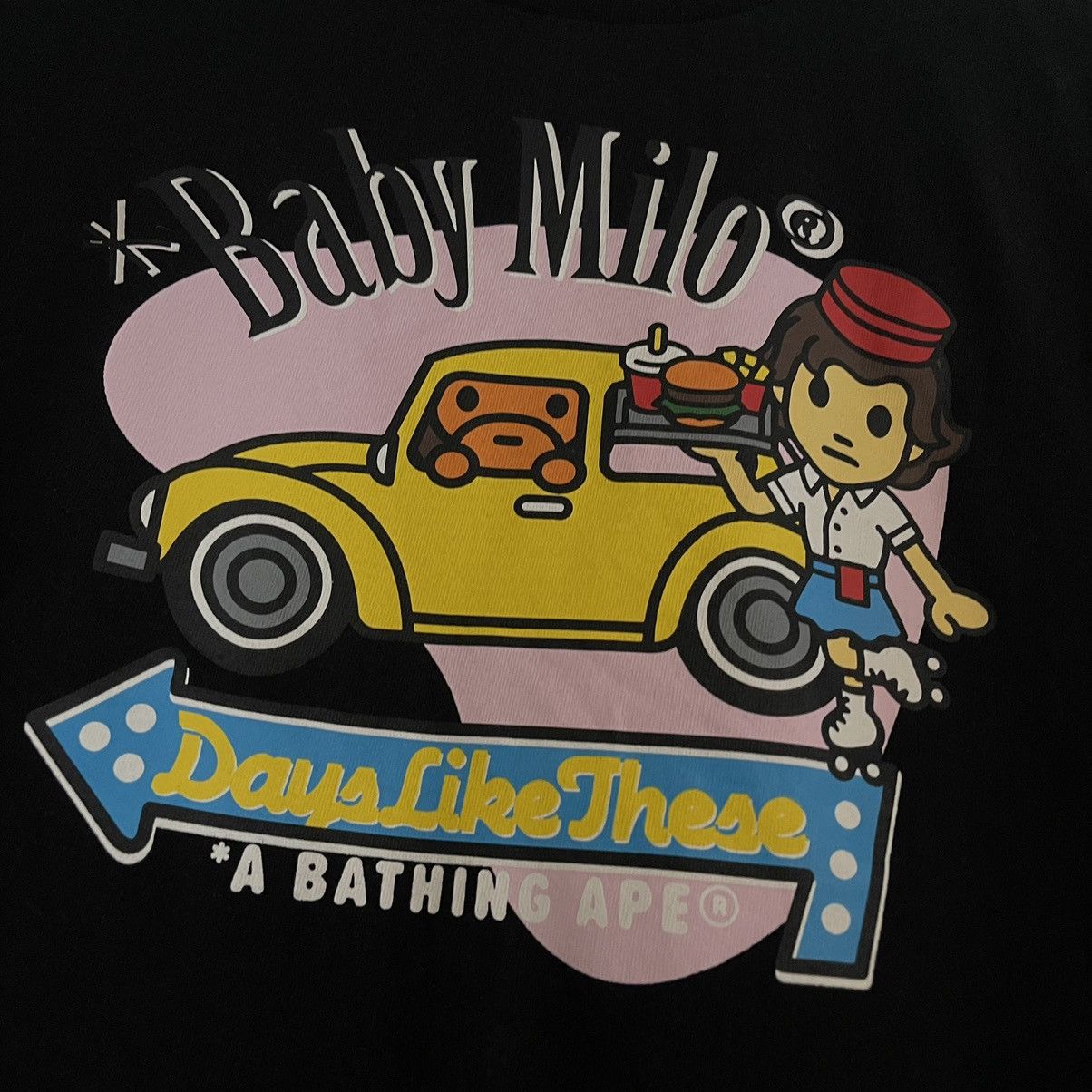 Bape OG Bape Baby Milo Carhop Diner Days Like These Long Sleeve Size US XL / EU 56 / 4 - 3 Thumbnail