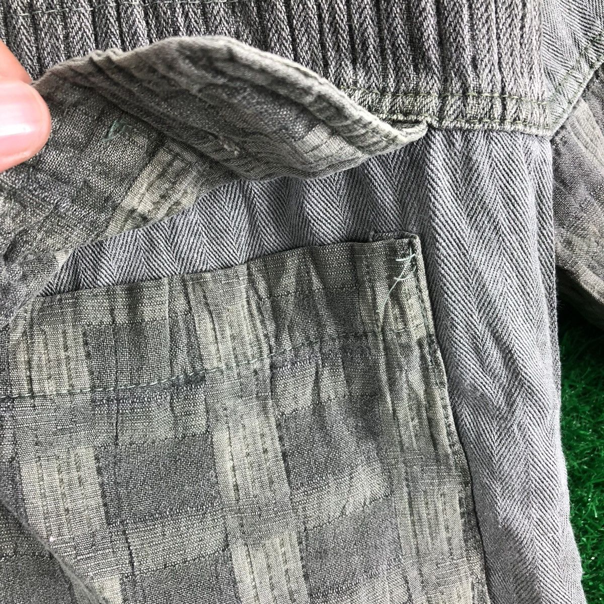 Japanese Brand Vintage 90's Multi Fabric Jacket Hoodie by Jun Young Size US XL / EU 56 / 4 - 13 Thumbnail