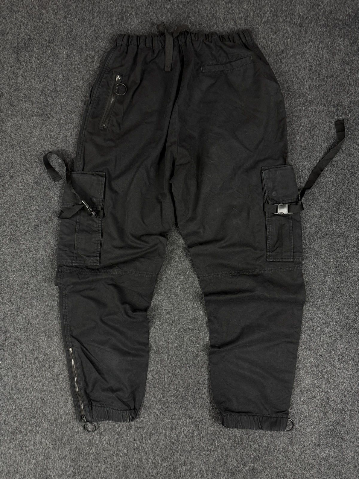 Off-White Off-White - Tapered Logo-Print Cotton-Canvas Cargo Trousers Size US 33 - 16 Thumbnail