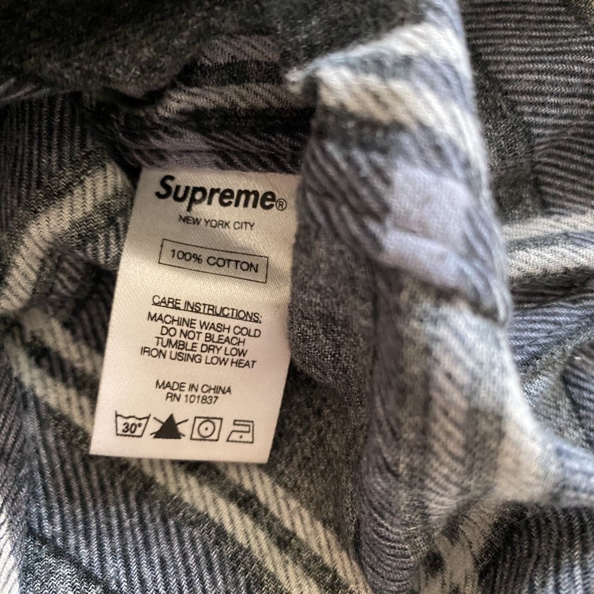 Supreme Supreme Multi Plaid Flannel Shirt Black 2016 Size US M / EU 48-50 / 2 - 5 Thumbnail