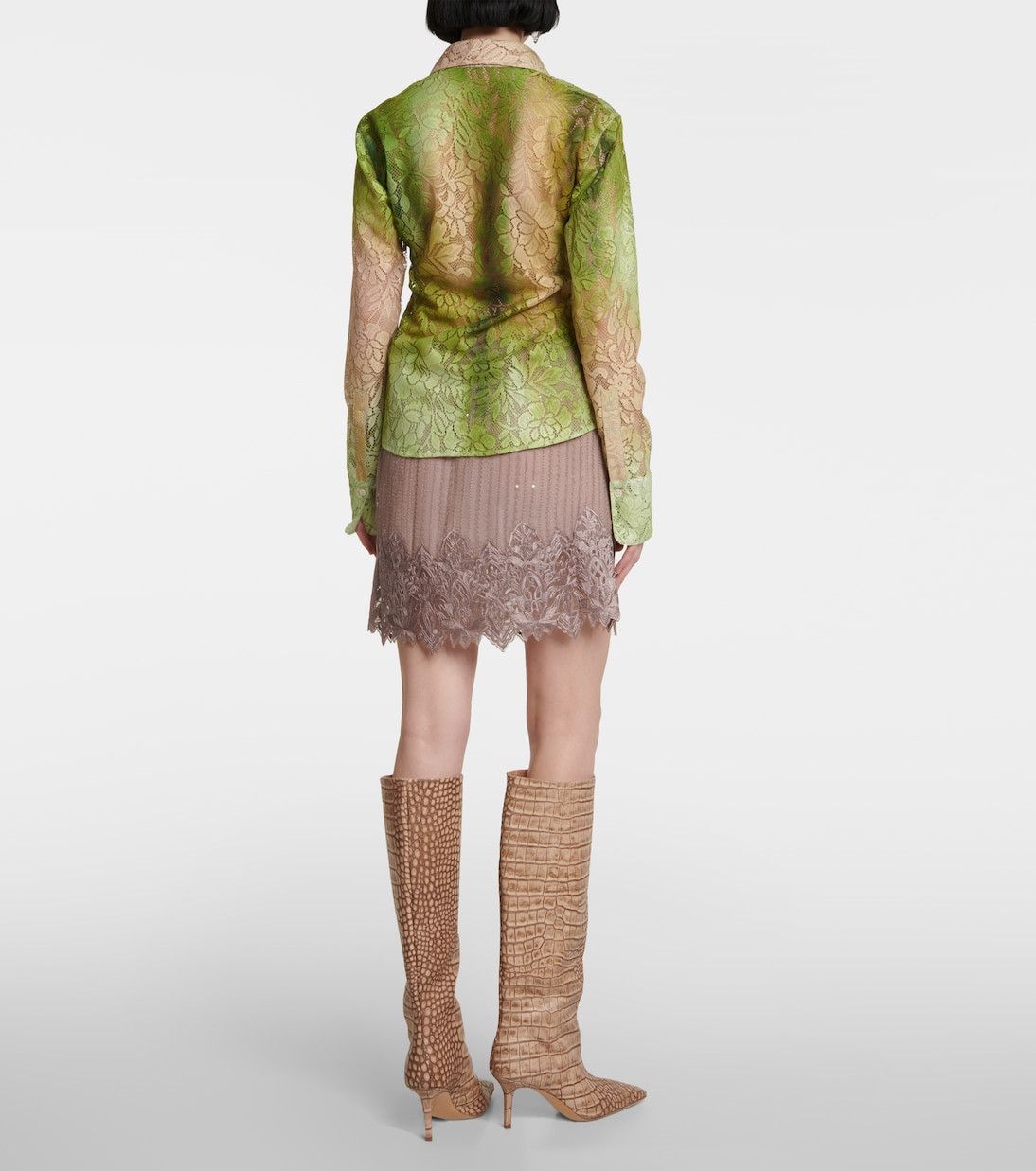 Acne Studios $480 Acne Studios Lace Floral Shirt Size US XS / EU 42 / 0 - 3 Thumbnail