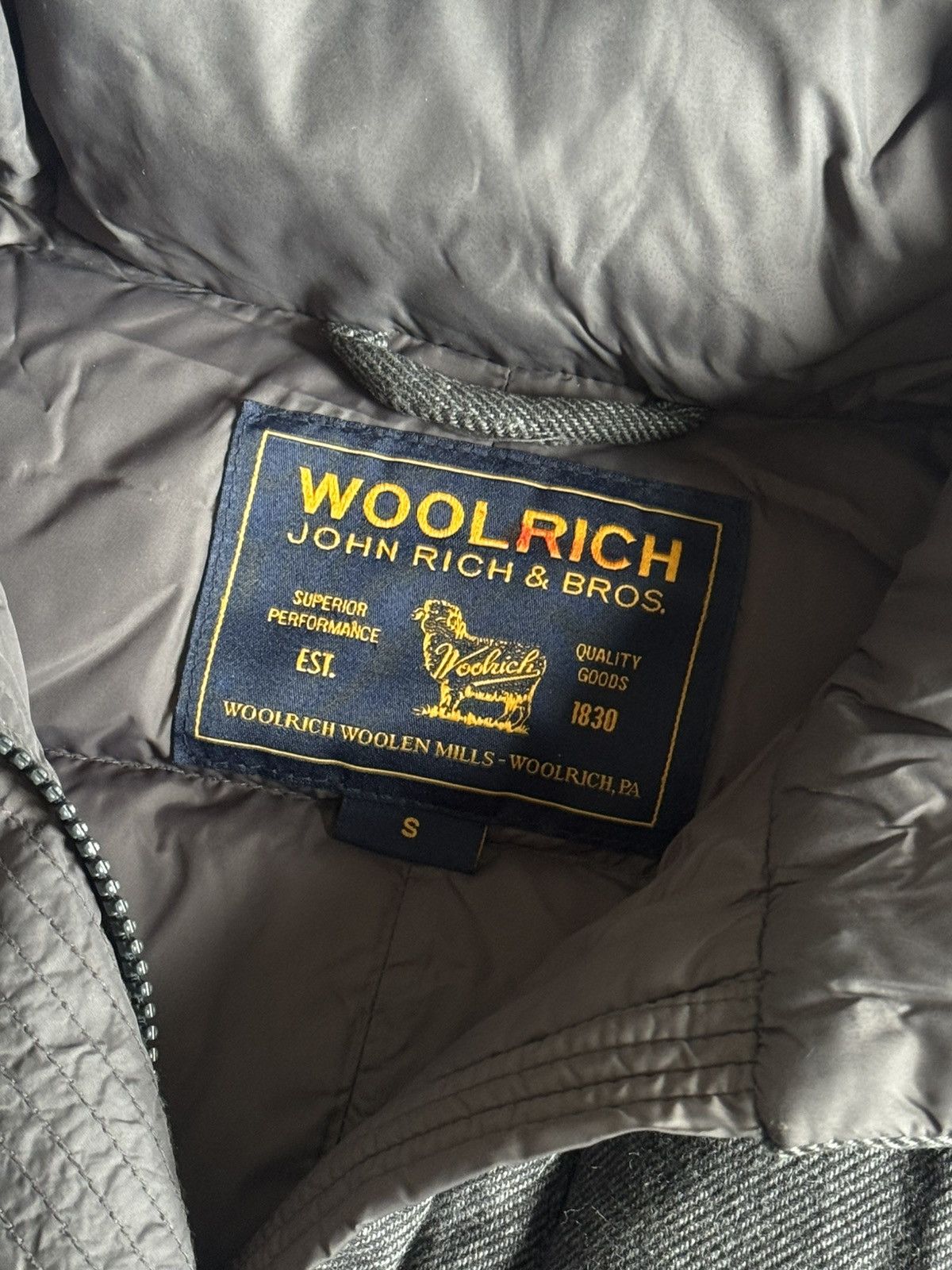 Woolrich Woolen Mills Woolrich S down jacket zip parka coat fur faux hooded Size S / US 4 / IT 40 - 5 Thumbnail
