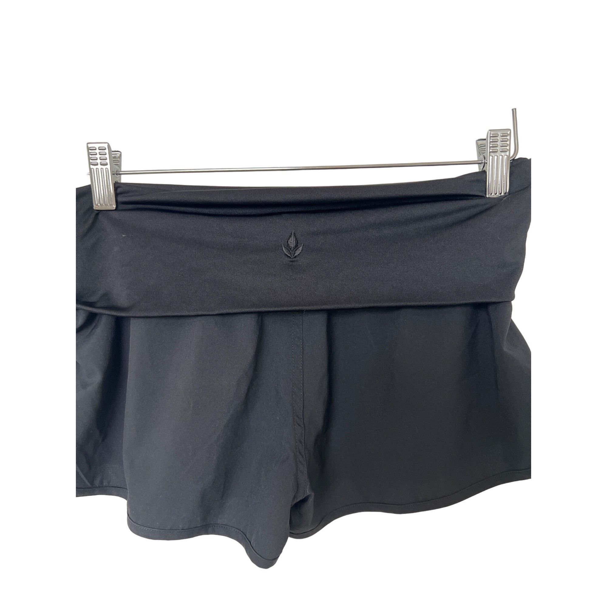 REEF Reef Black Fold-Over Waist Swim Shorts Size 26" / US 2 / IT 38 - 4 Thumbnail