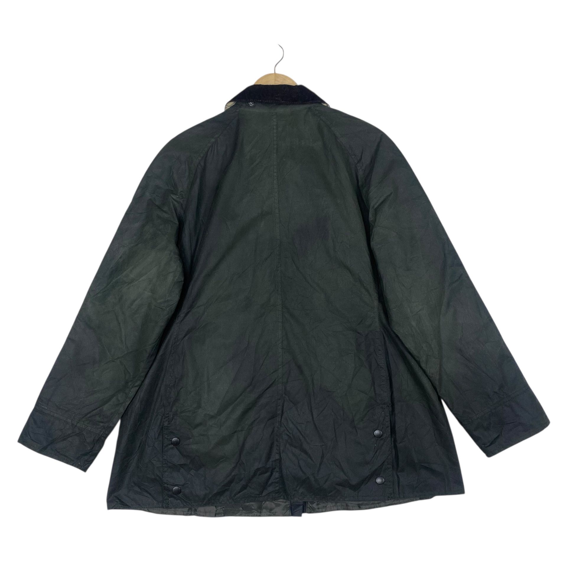 Barbour 💥 VINTAGE BARBOUR OLIVE BEDALE WAXED JACKET Size US L / EU 52-54 / 3 - 7 Thumbnail