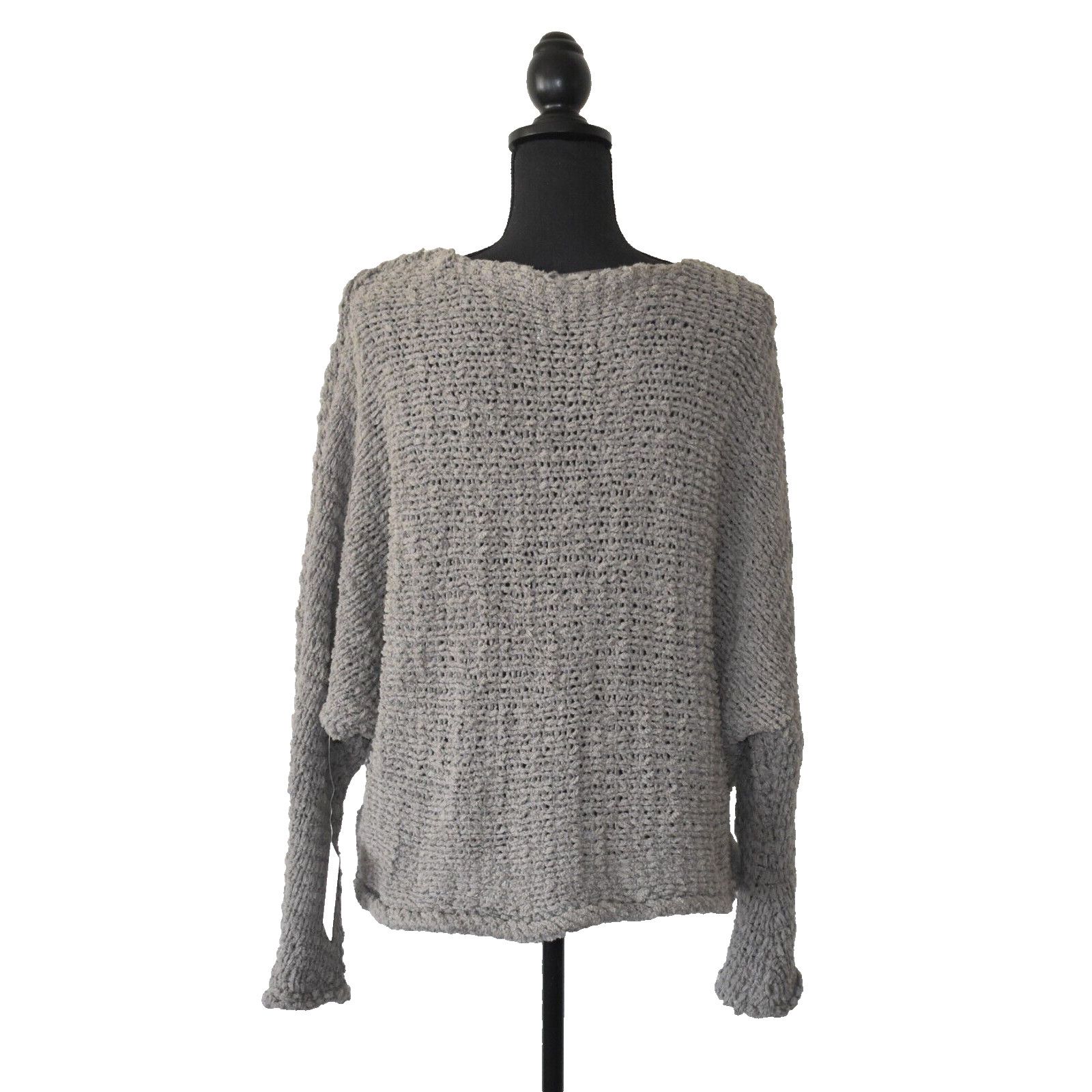 Free People NWT FREE PEOPLE Cotton Dolphin Bay Knit Sweater Size S $128 Size S / US 4 / IT 40 - 3 Thumbnail