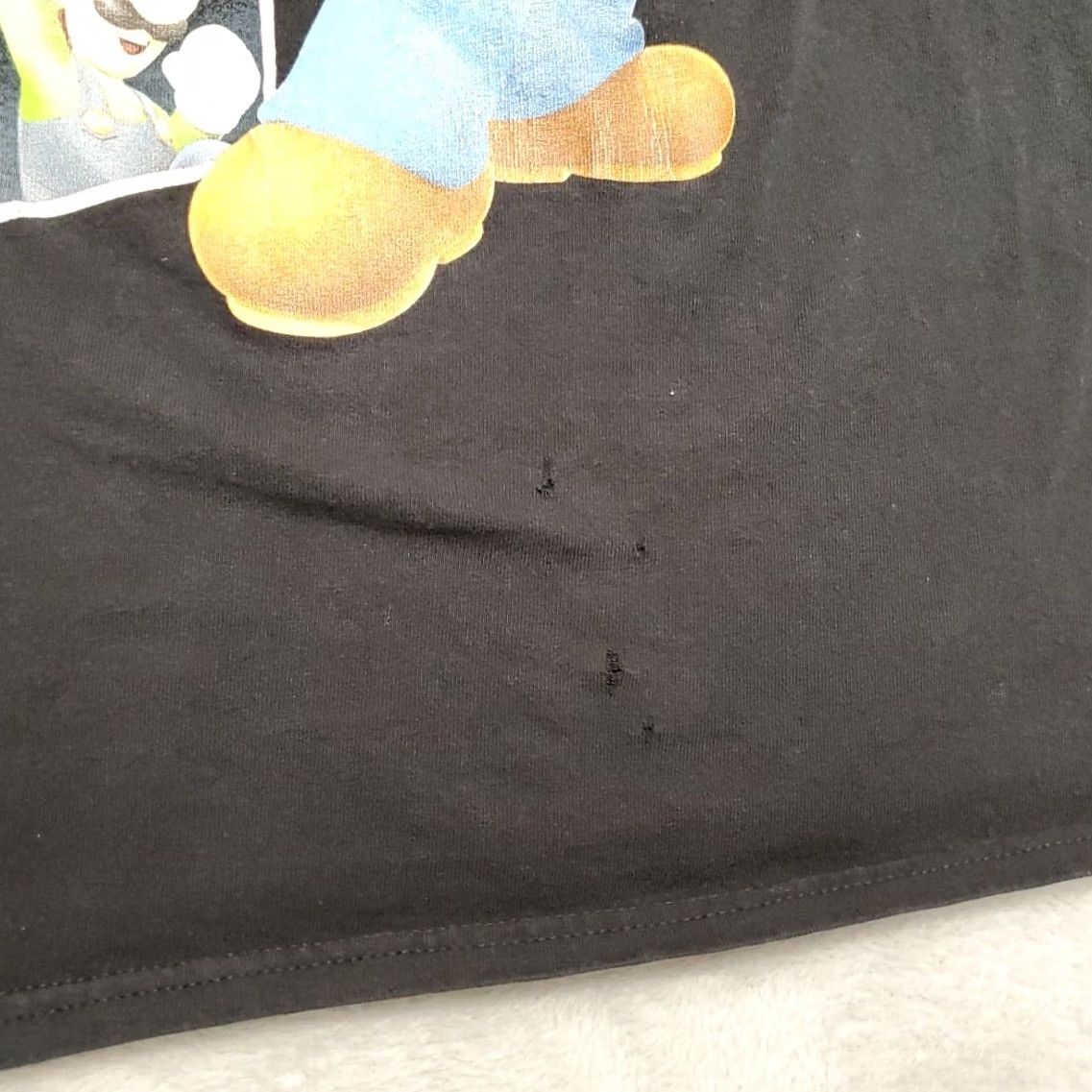 Nintendo Super Mario Shirt Mens Small Black Video Game Gamer Crewneck Casual TEE Size US S / EU 44-46 / 1 - 2 Thumbnail