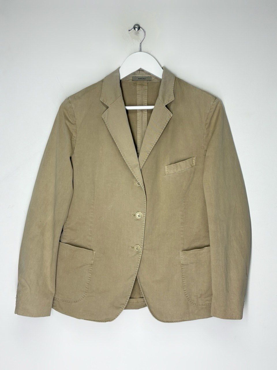 Boglioli Boglioli Washed Beige Blazer Jacket Size 46S - 1 Thumbnail